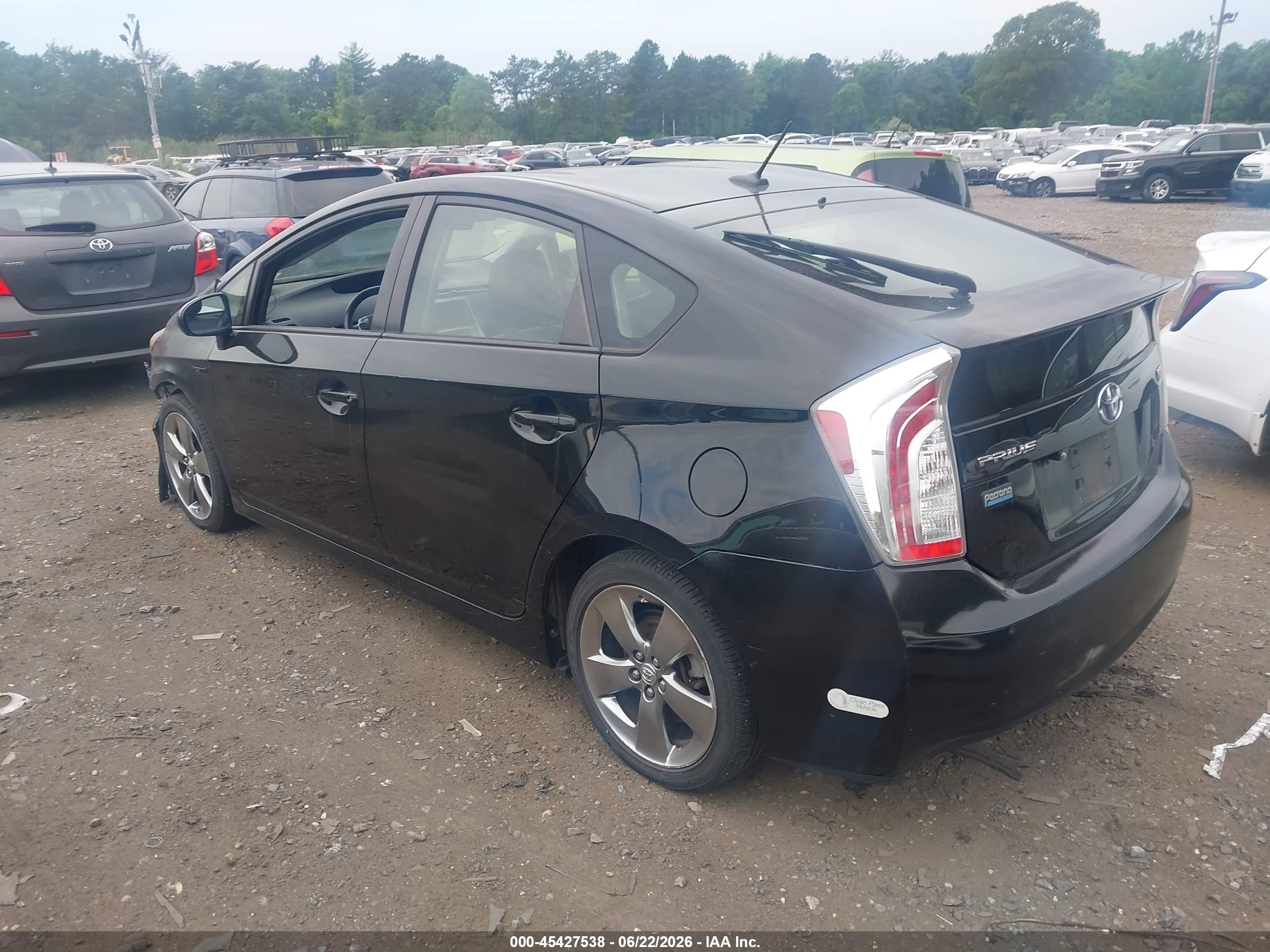 2013 Toyota Prius Three Se Black vin: JTDKN3DU7D5620314