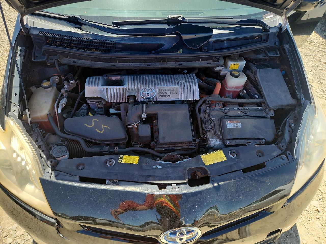 2013 Toyota Prius Two Black vin: JTDKN3DU7D5635489