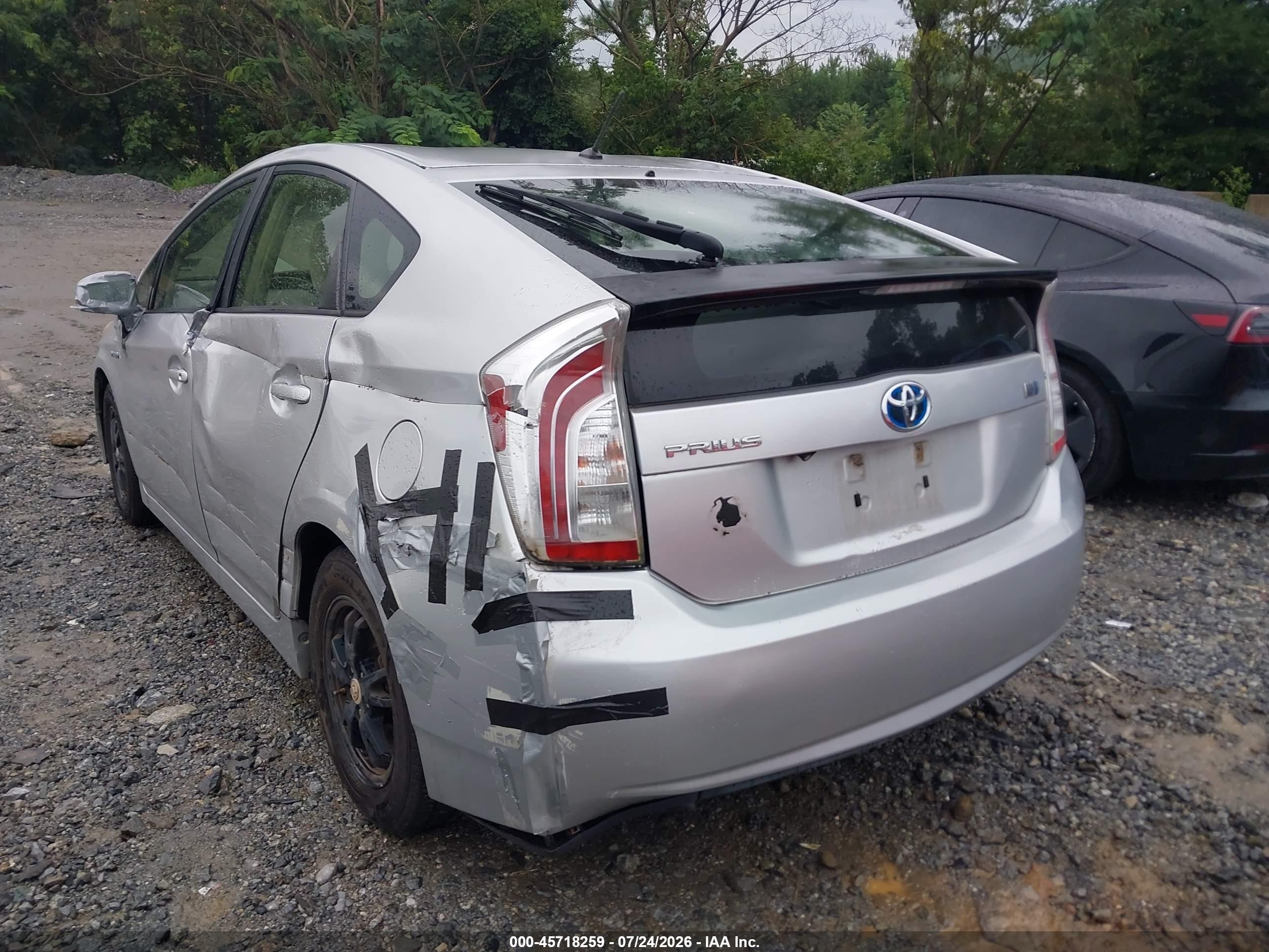 2013 Toyota Prius Two Silver vin: JTDKN3DU7D5649750