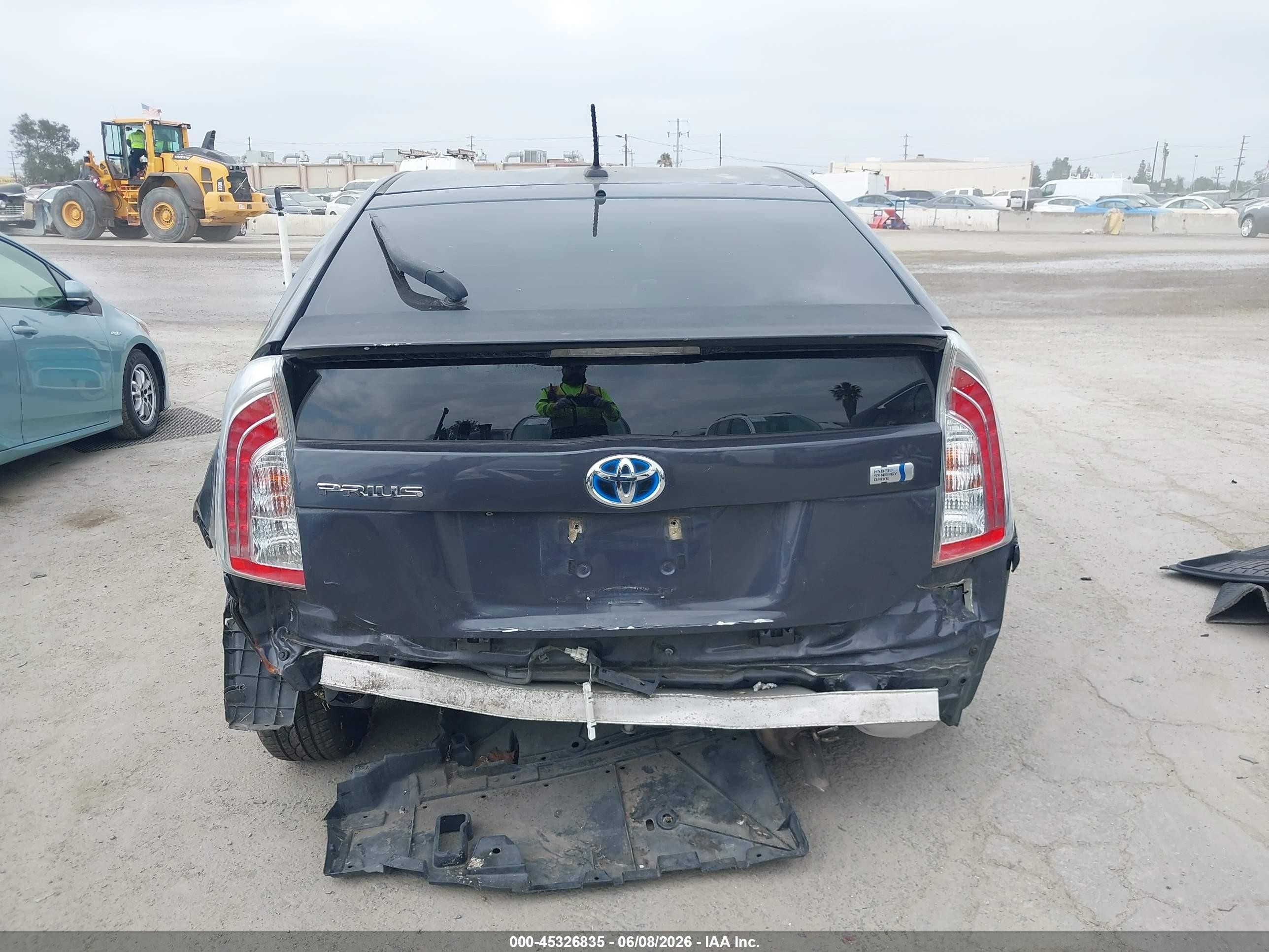 2013 Toyota Prius Three Серый vin: JTDKN3DU7D5687785