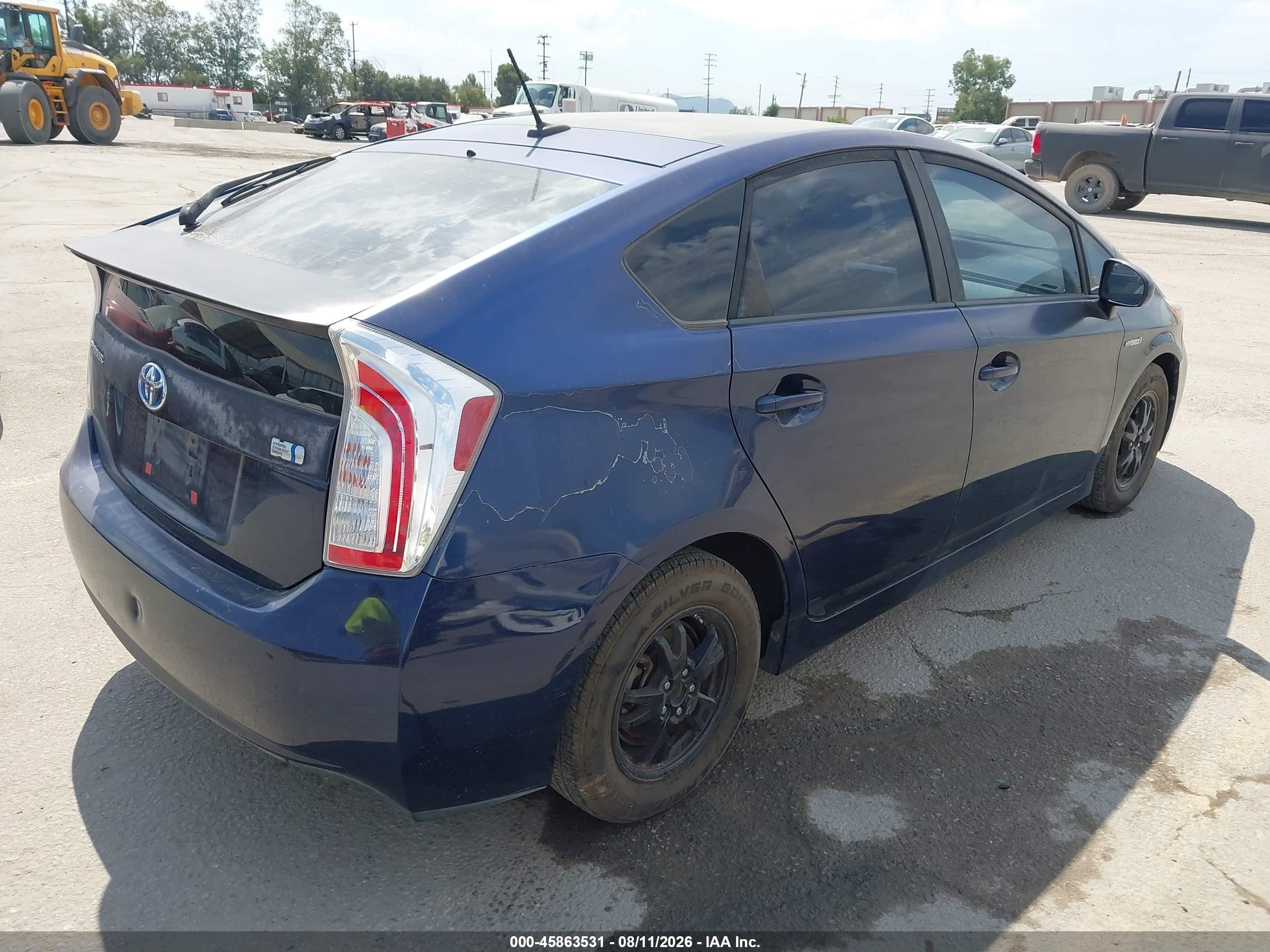2014 Toyota Prius Four Blue vin: JTDKN3DU7E1765068