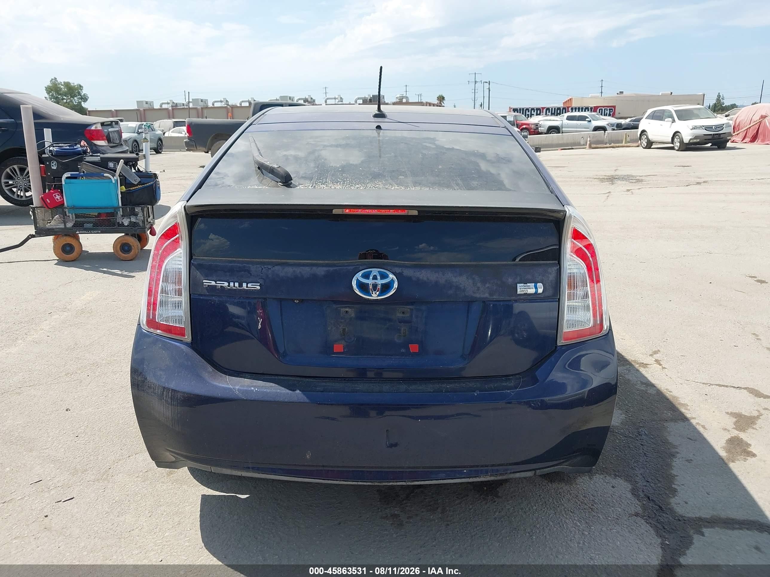 2014 Toyota Prius Four Blue vin: JTDKN3DU7E1765068