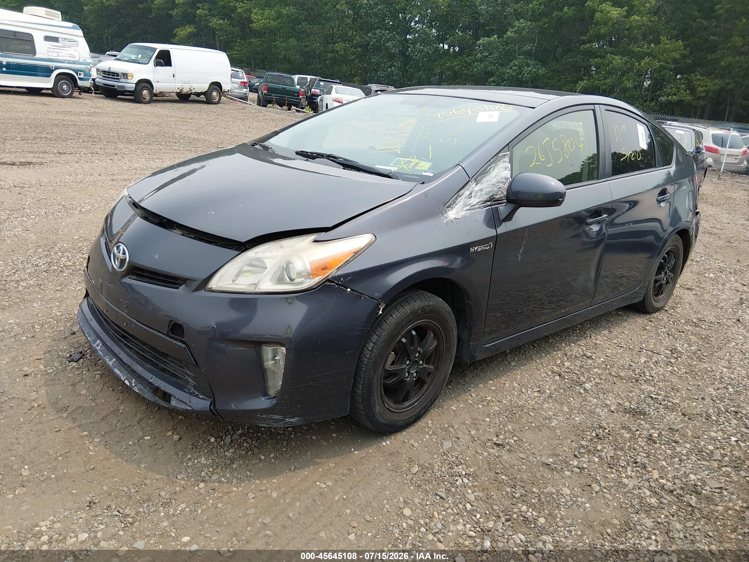 2015 Toyota Prius Three Gray vin: JTDKN3DU7F0395294
