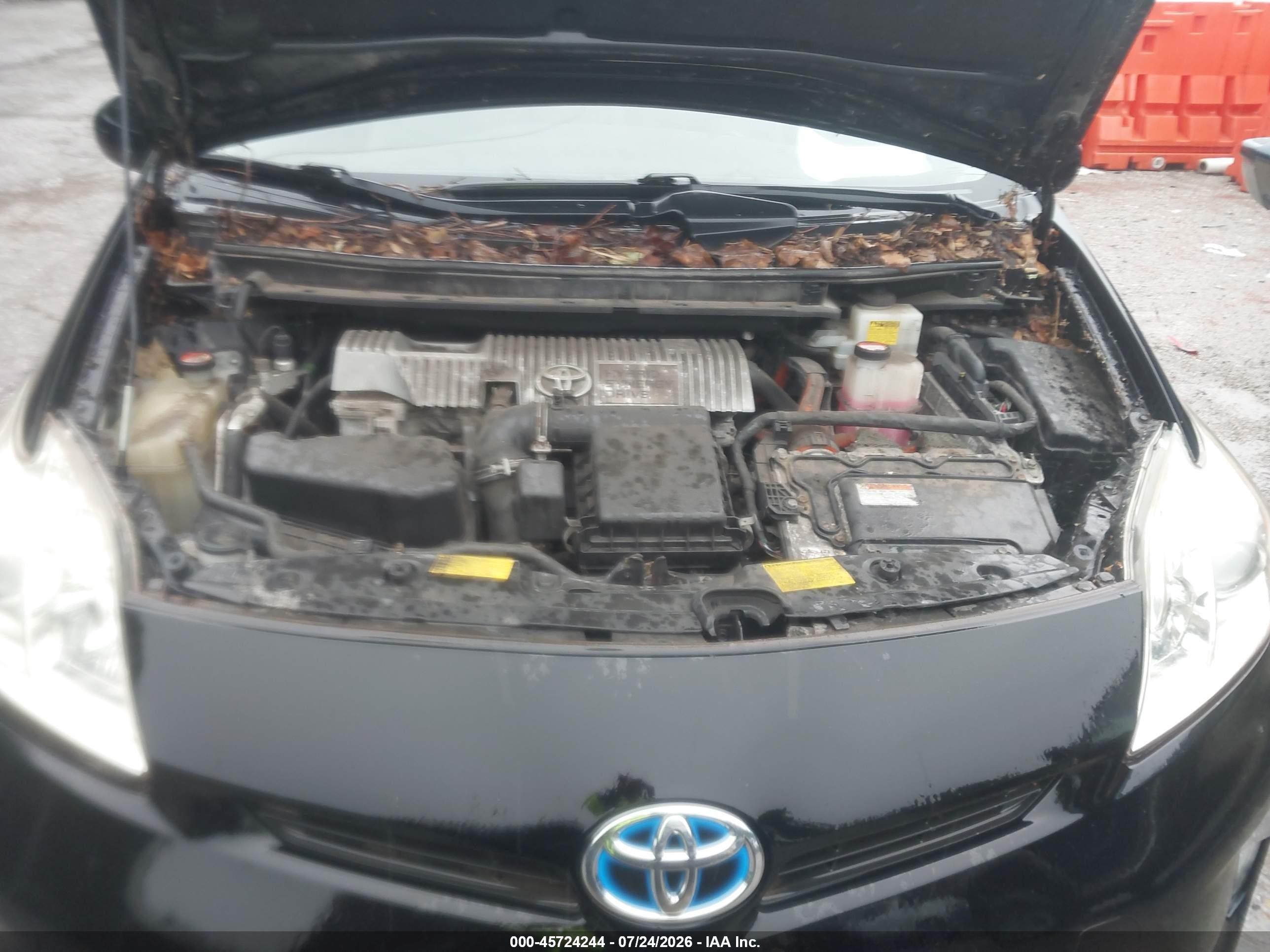2015 Toyota Prius Two Черный vin: JTDKN3DU7F0396185