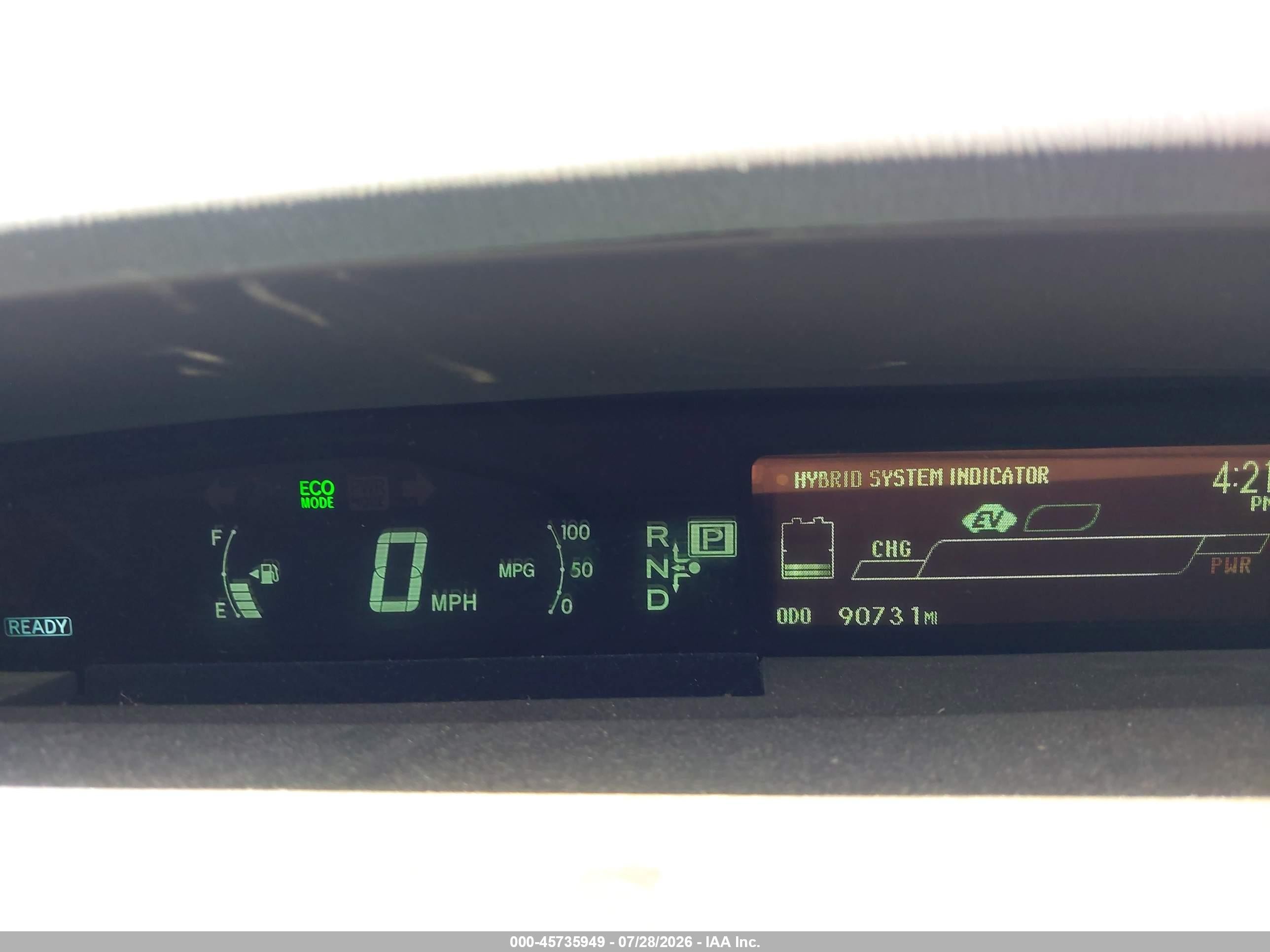 2015 Toyota Prius Three Красный vin: JTDKN3DU7F0430352