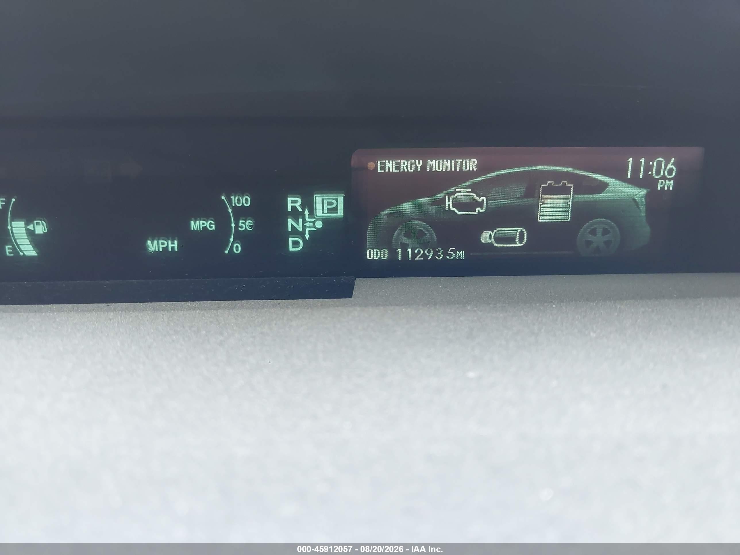 2015 Toyota Prius Two Белый vin: JTDKN3DU7F0448978