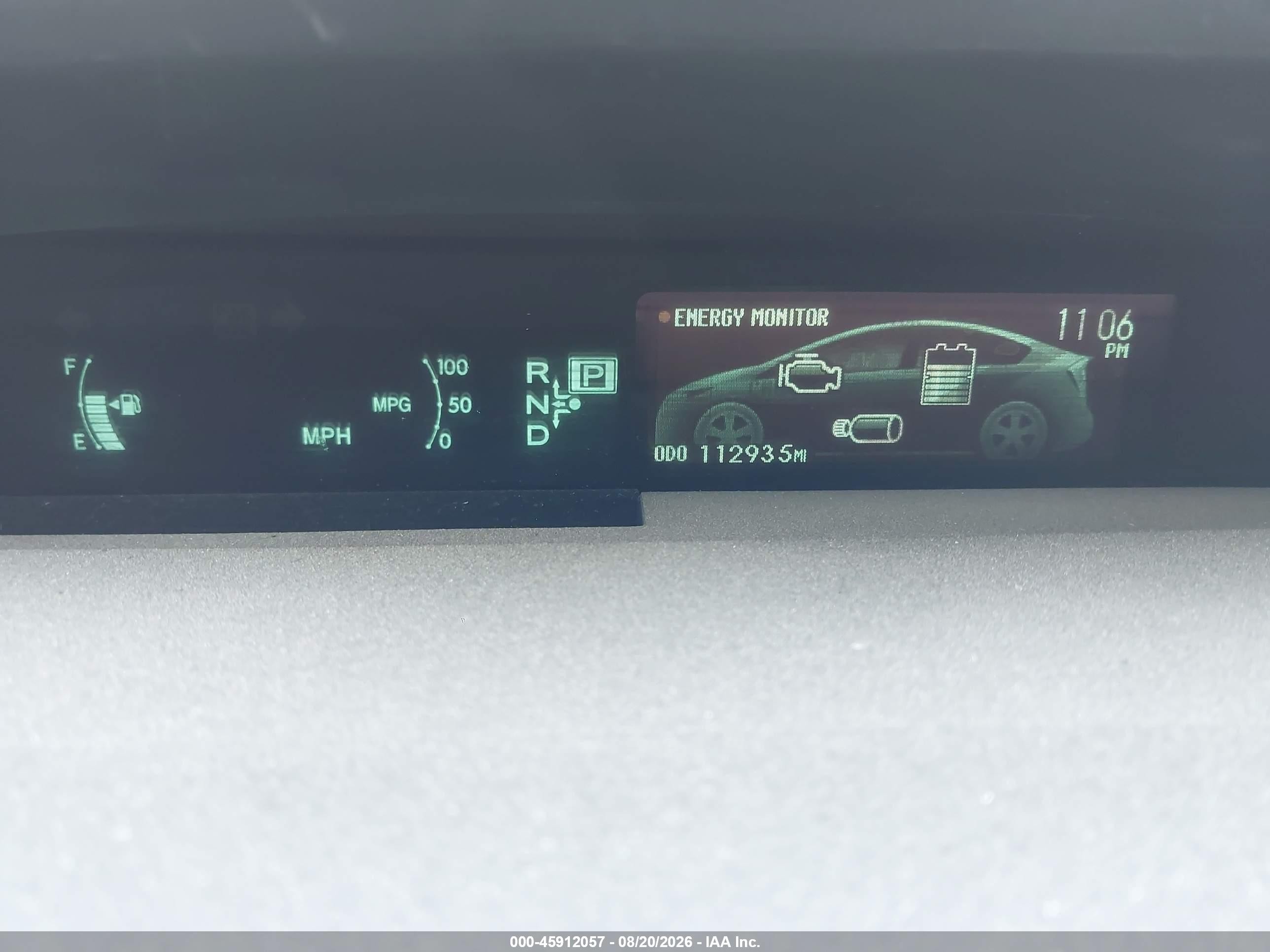 2015 Toyota Prius Two Белый vin: JTDKN3DU7F0448978