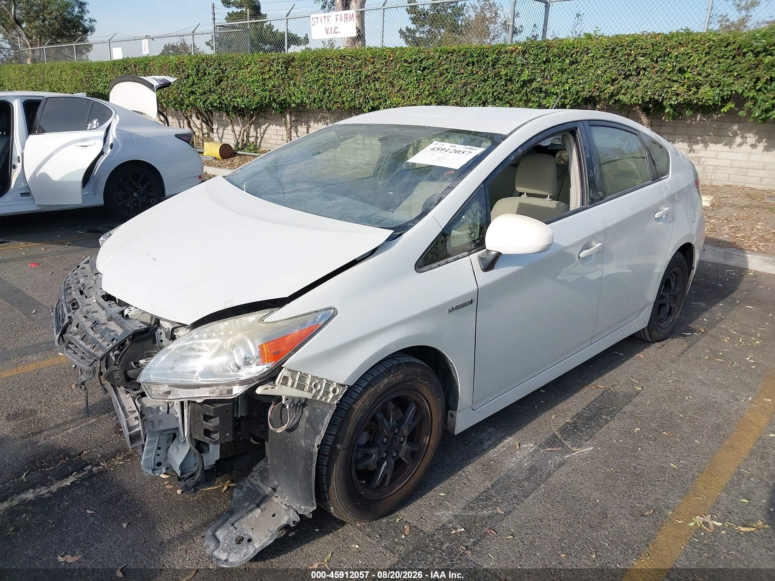 2015 Toyota Prius Two Белый vin: JTDKN3DU7F0448978
