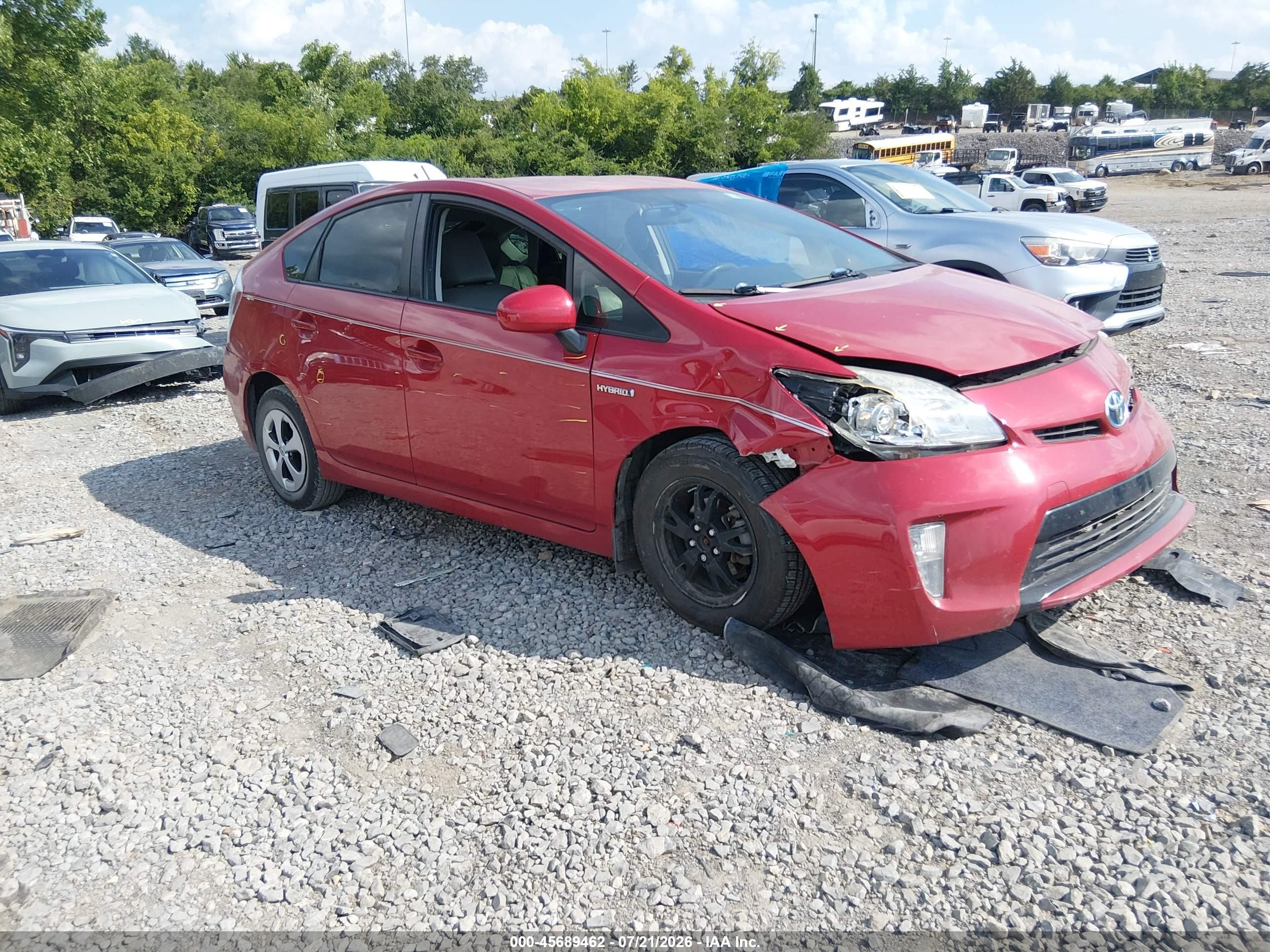 2015 Toyota Prius Two Red vin: JTDKN3DU7F1886197