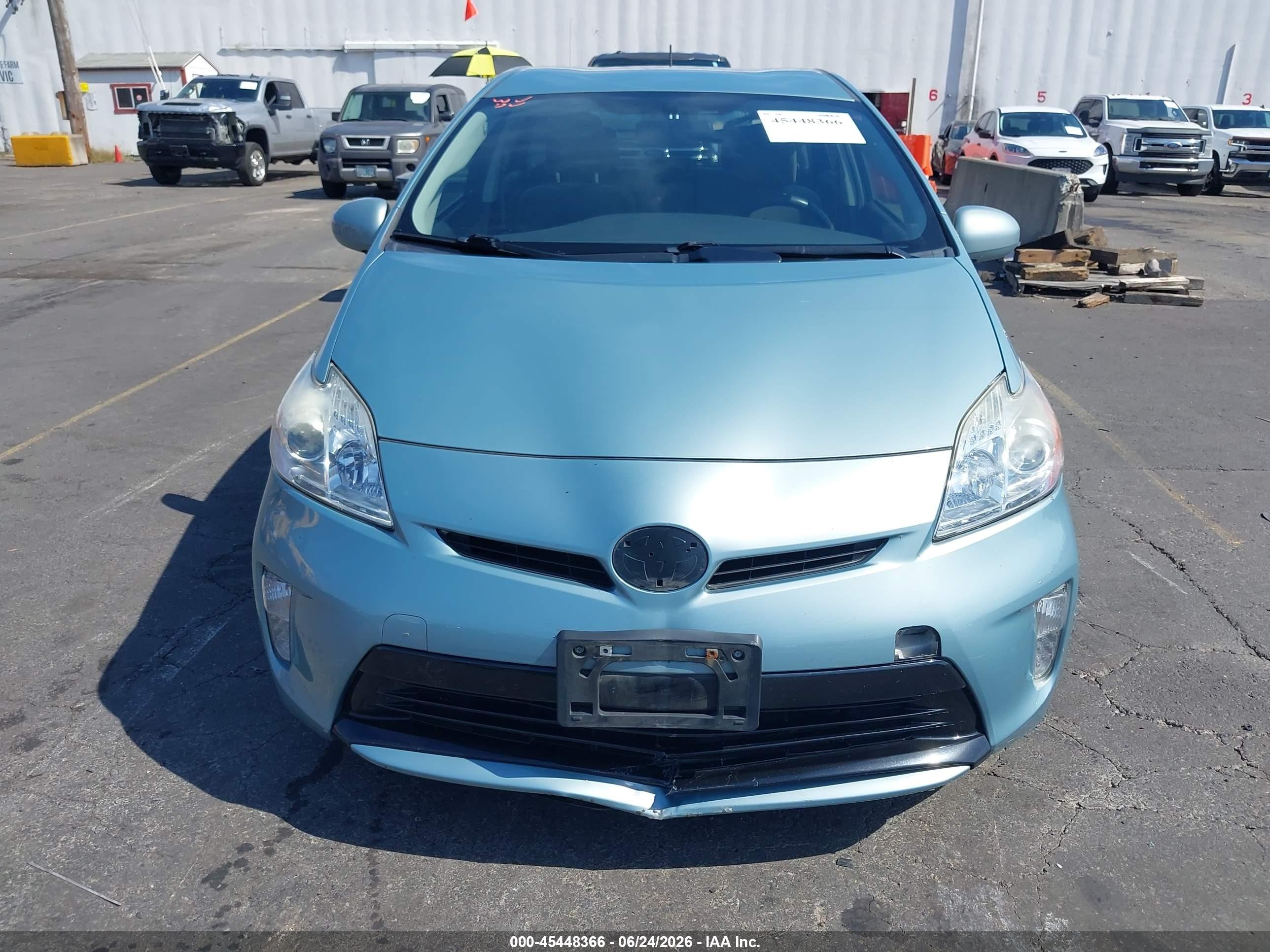 2015 Toyota Prius Three Turquoise vin: JTDKN3DU7F1892520