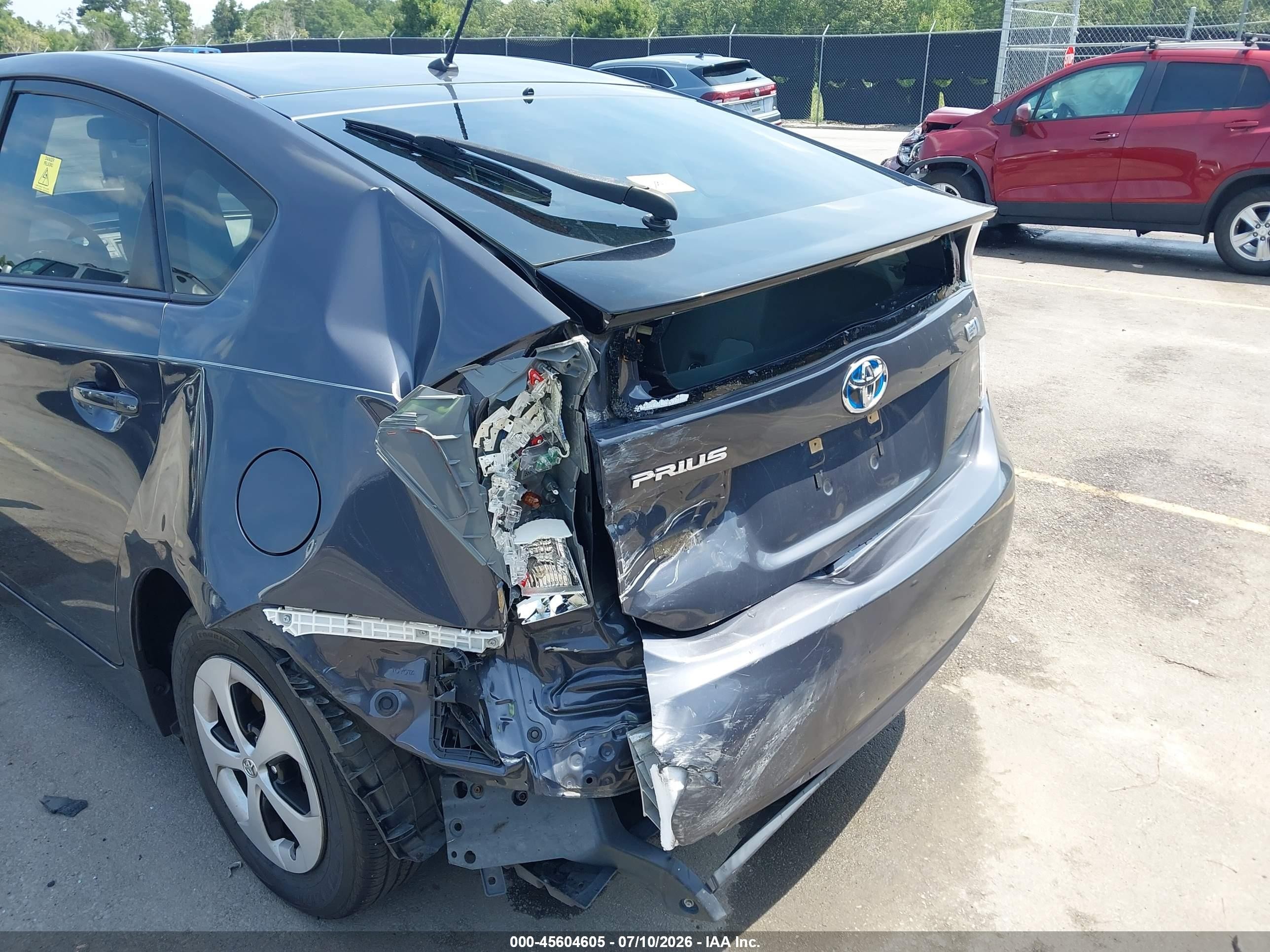 2015 Toyota Prius Two Gray vin: JTDKN3DU7F1907744
