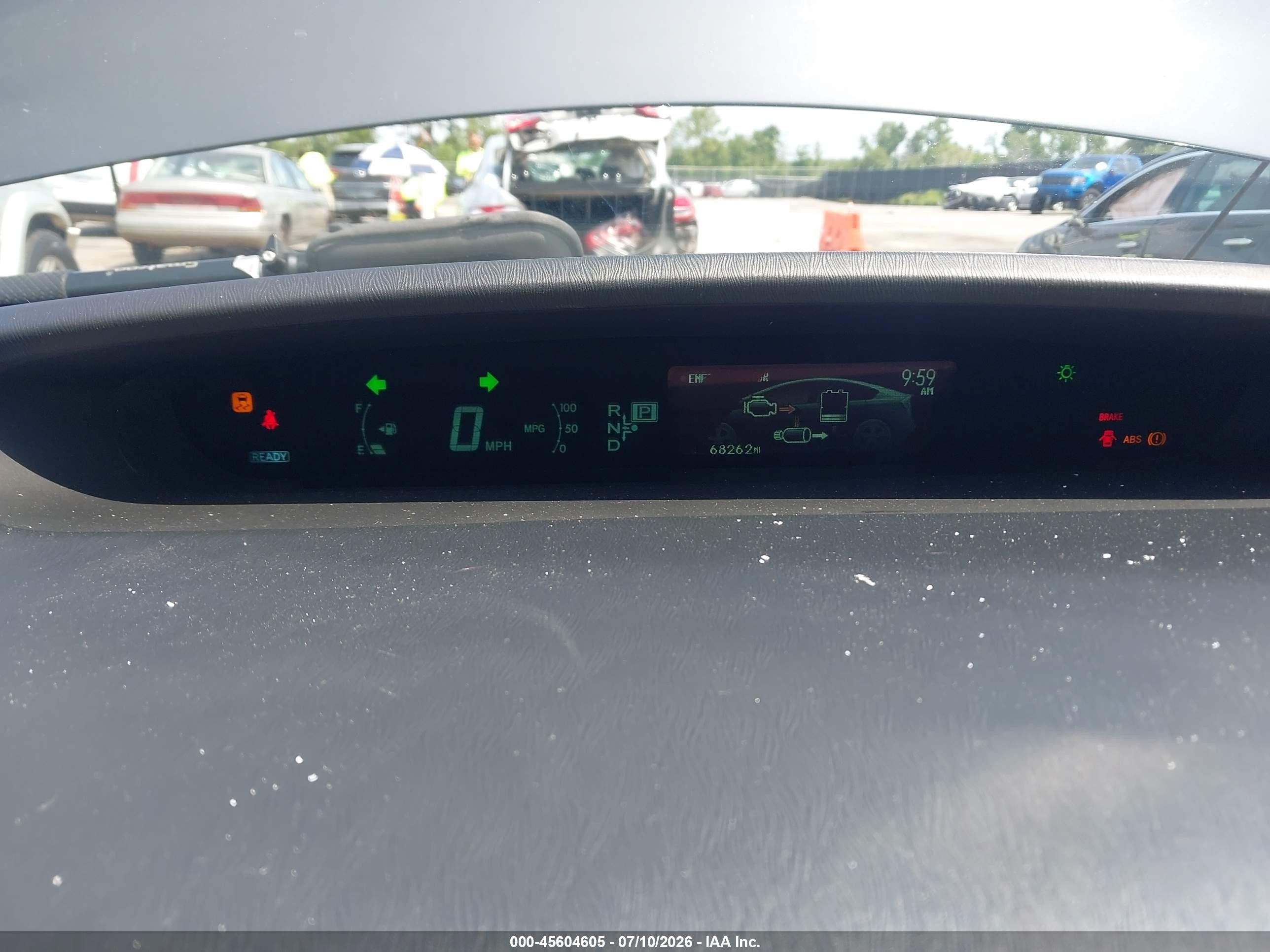2015 Toyota Prius Two Gray vin: JTDKN3DU7F1907744