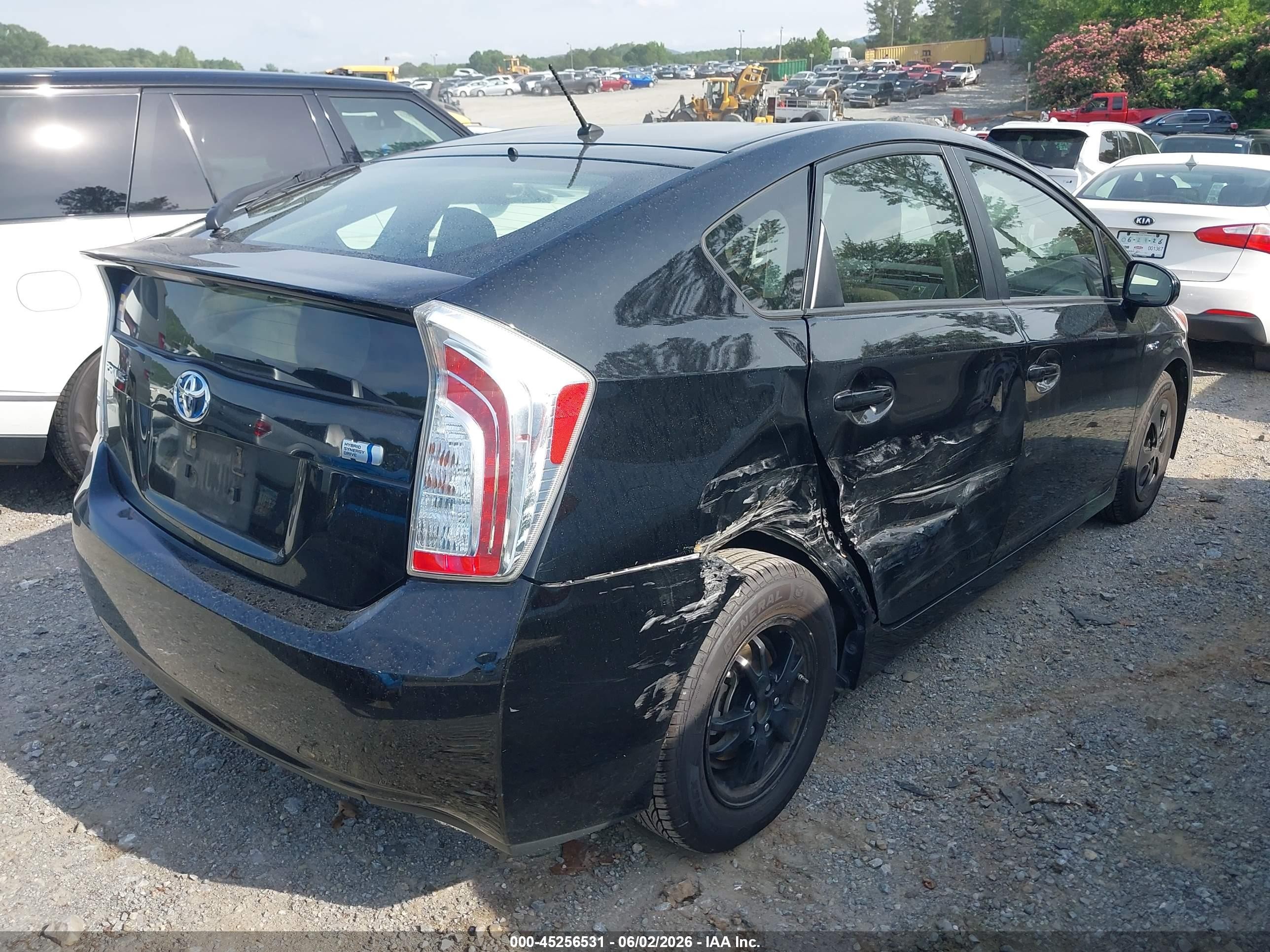 2015 Toyota Prius Two Black vin: JTDKN3DU7F1911230