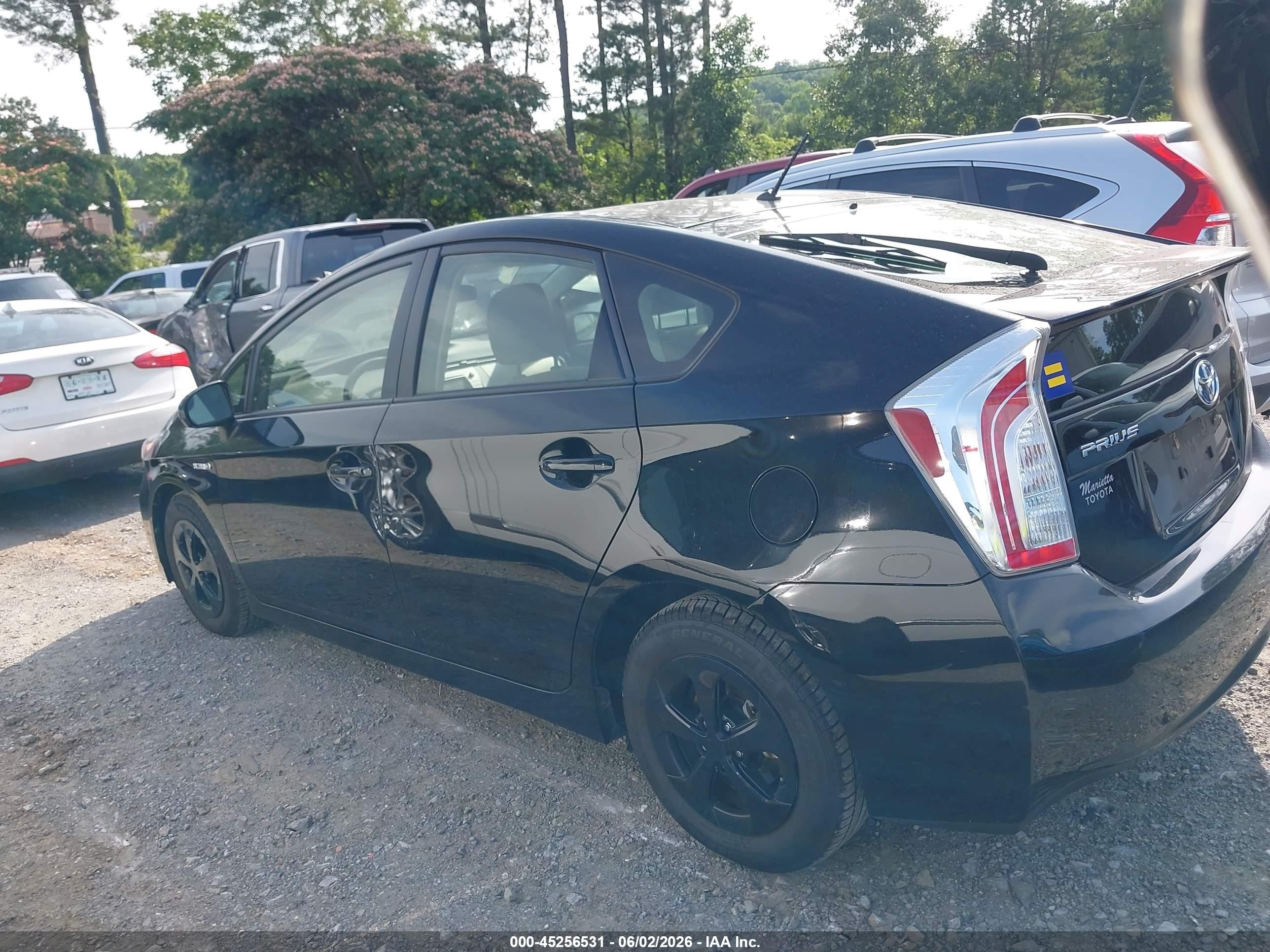 2015 Toyota Prius Two Black vin: JTDKN3DU7F1911230