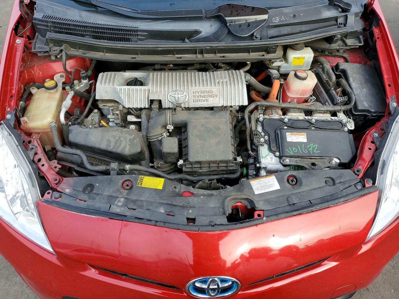 2015 Toyota Prius Four Red vin: JTDKN3DU7F1912992