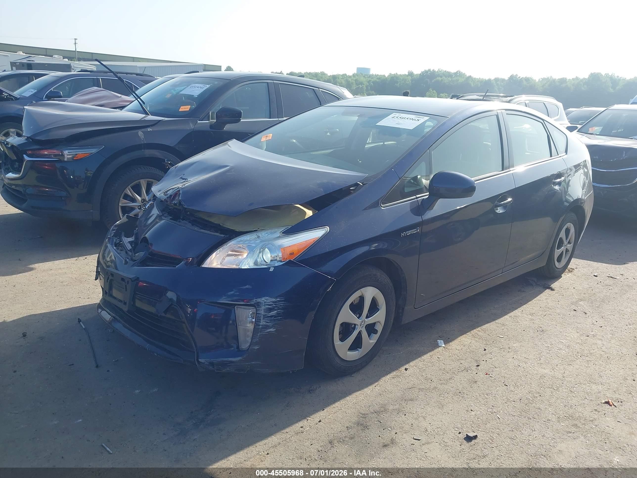 2015 Toyota Prius Two Blue vin: JTDKN3DU7F1944342