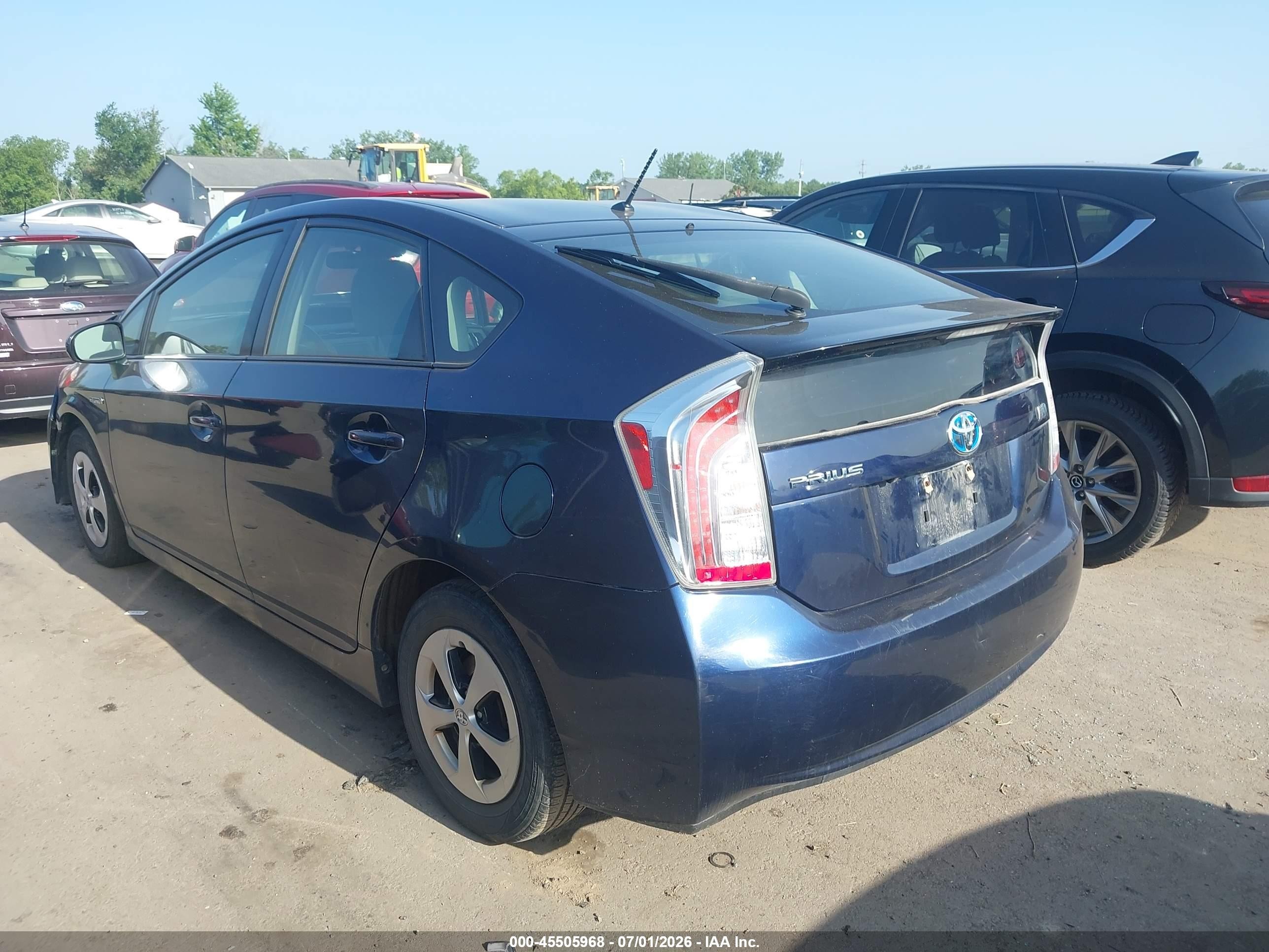 2015 Toyota Prius Two Blue vin: JTDKN3DU7F1944342