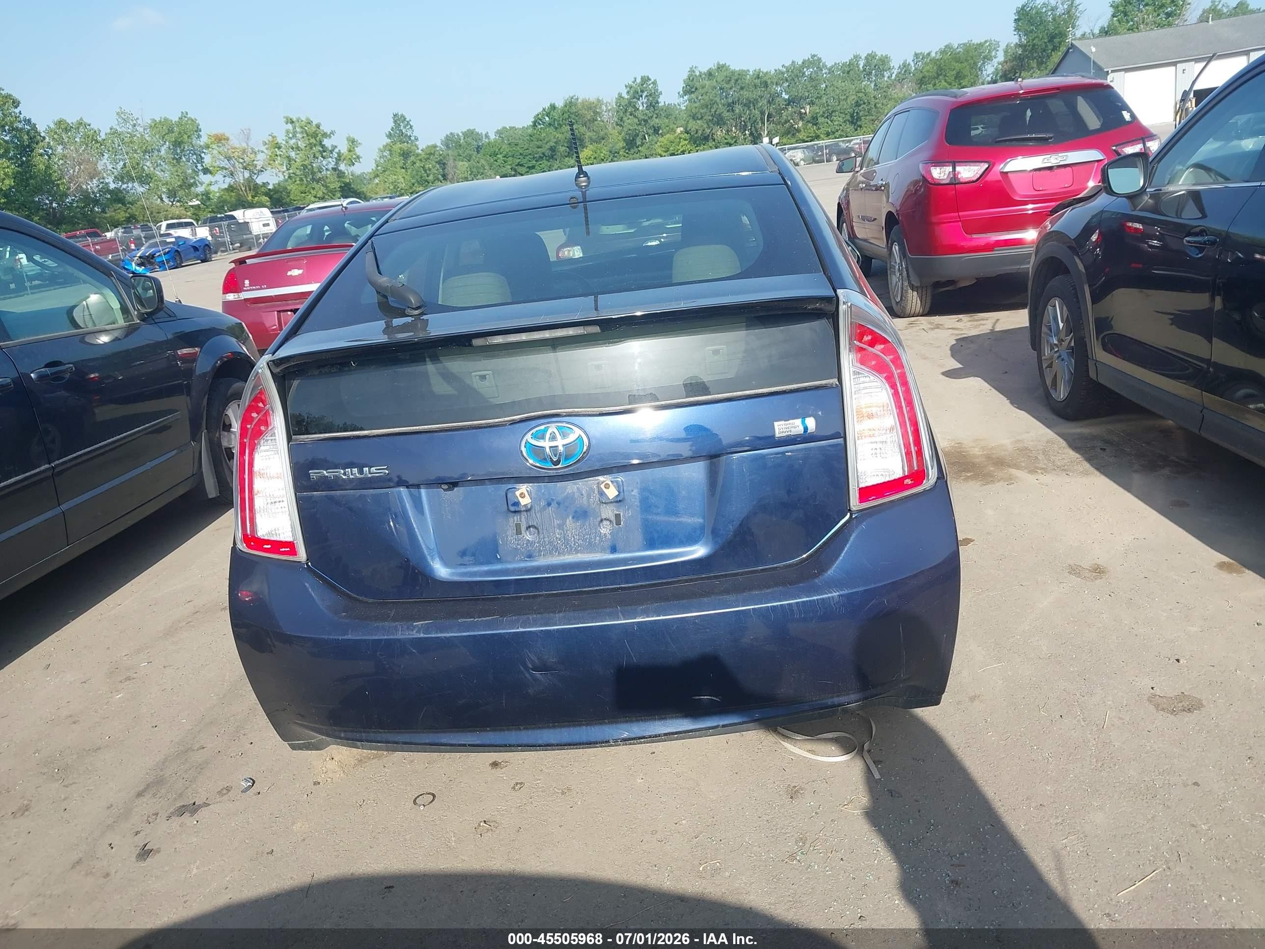 2015 Toyota Prius Two Blue vin: JTDKN3DU7F1944342