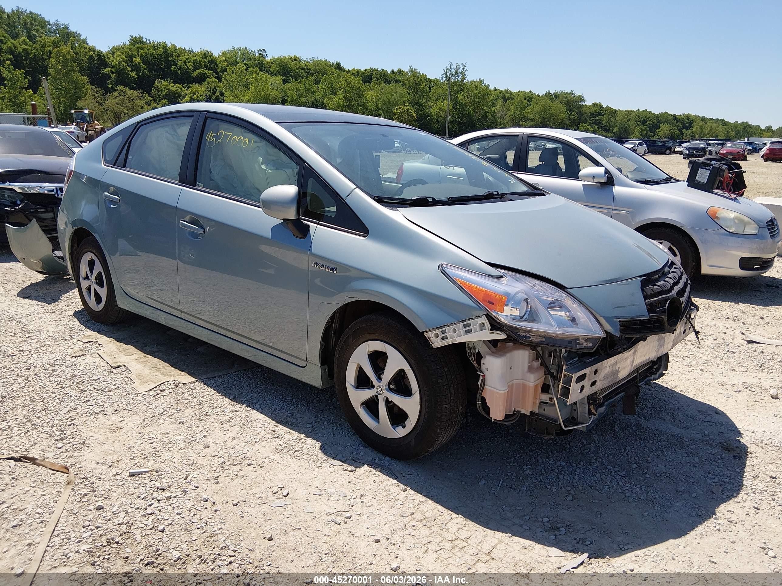 2015 Toyota Prius Three Teal vin: JTDKN3DU7F1972142