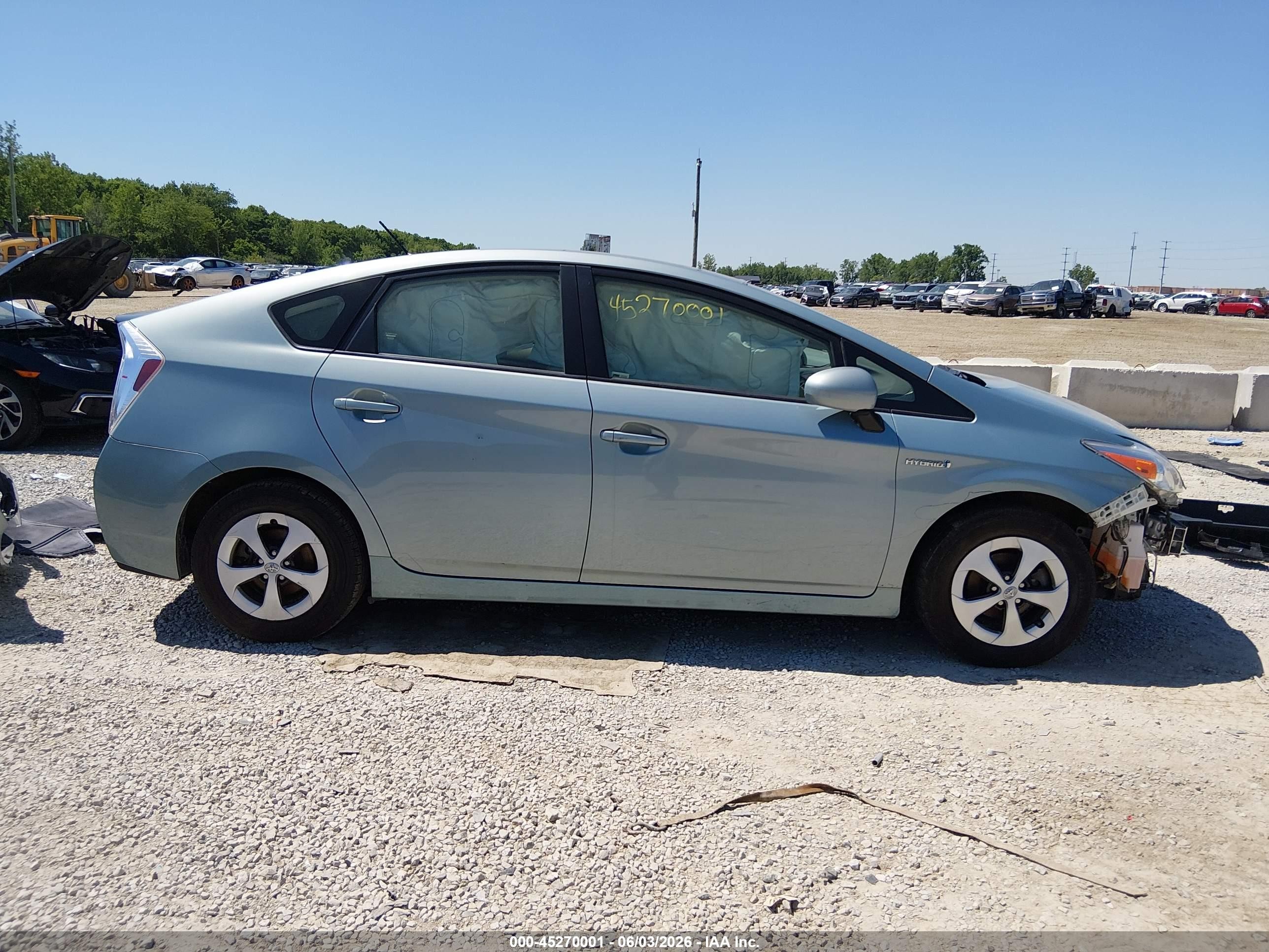 2015 Toyota Prius Three Teal vin: JTDKN3DU7F1972142