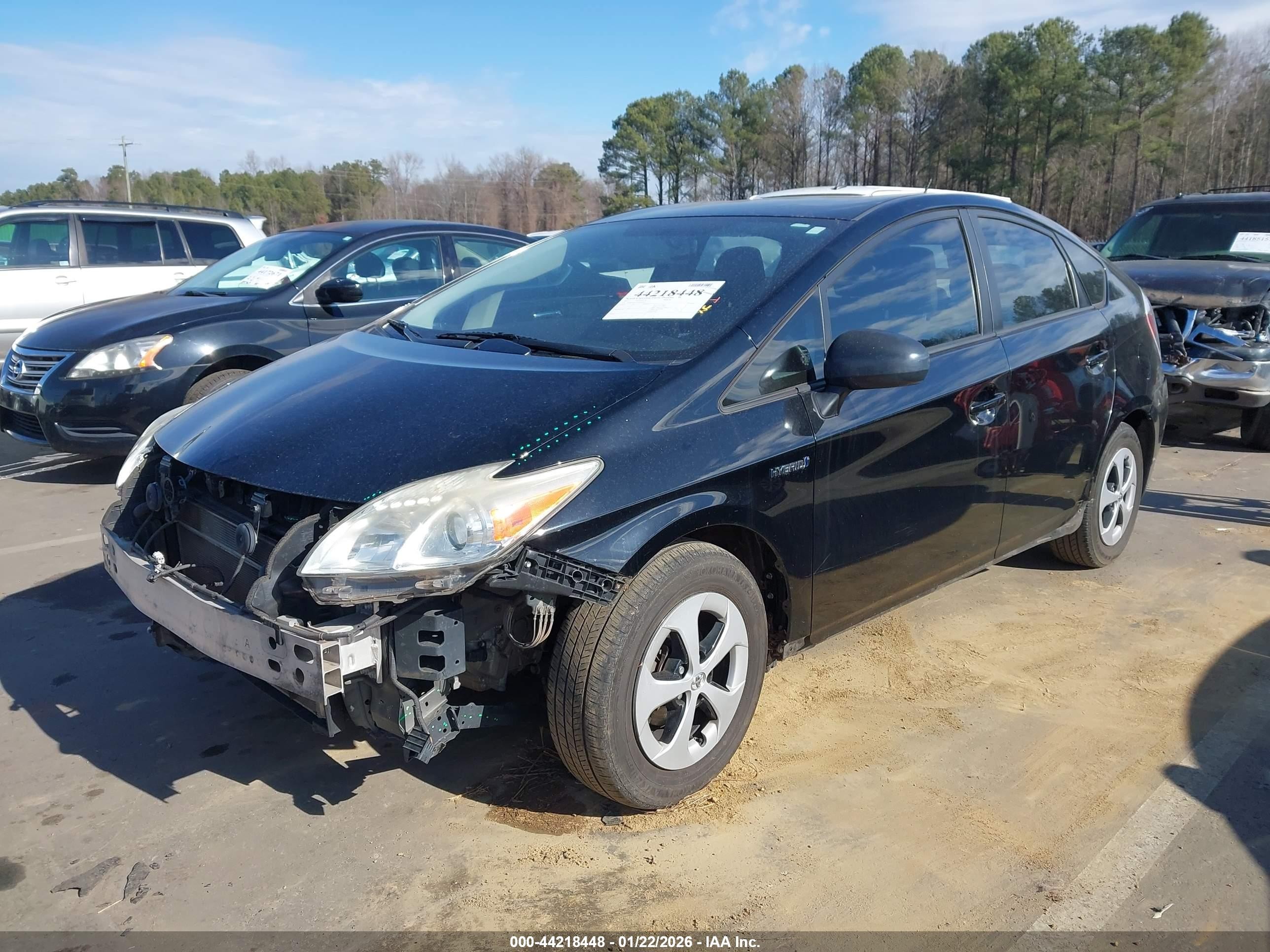 2015 Toyota Prius Two Black vin: JTDKN3DU7F2003404