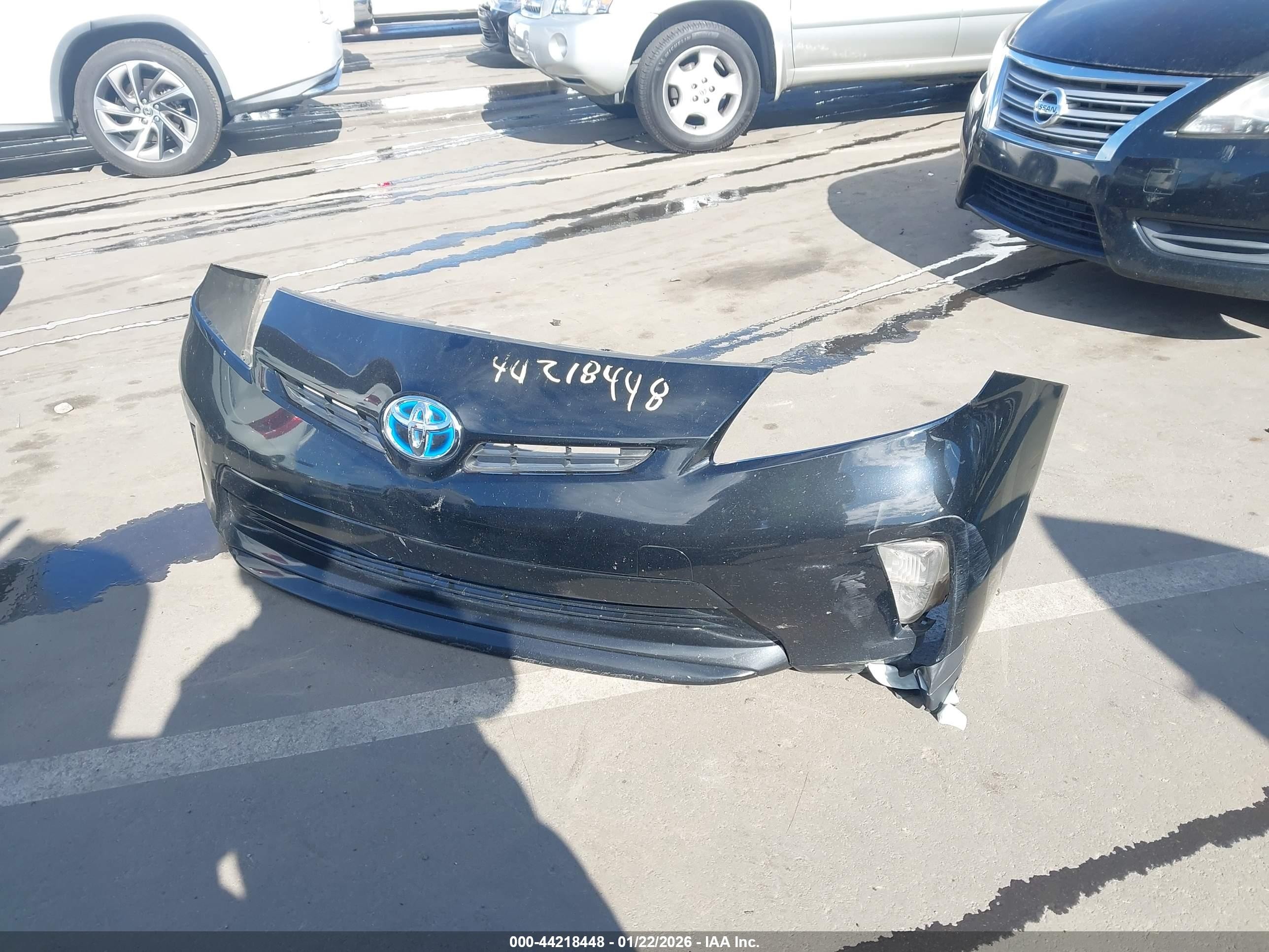 2015 Toyota Prius Two Black vin: JTDKN3DU7F2003404
