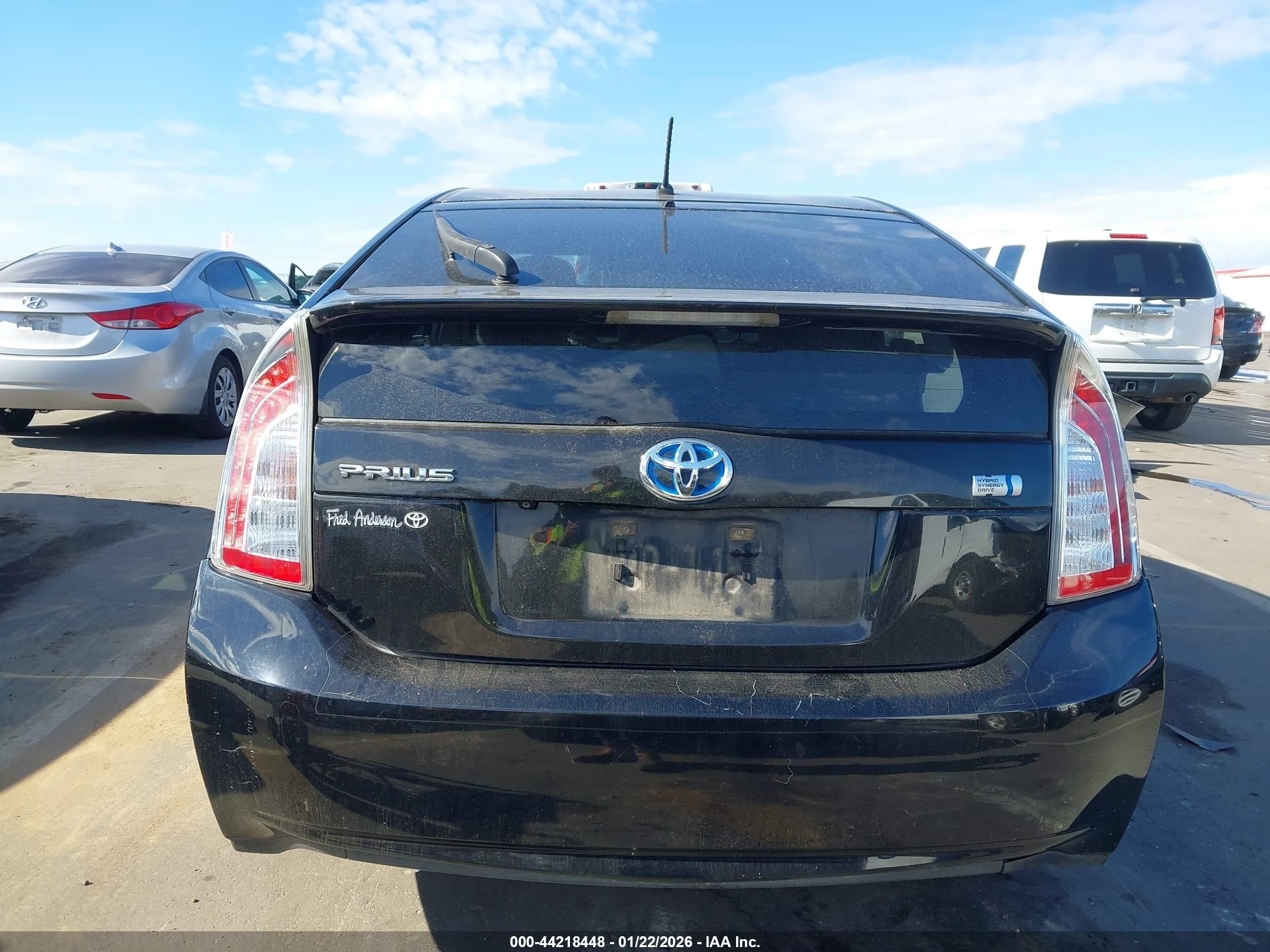 2015 Toyota Prius Two Black vin: JTDKN3DU7F2003404