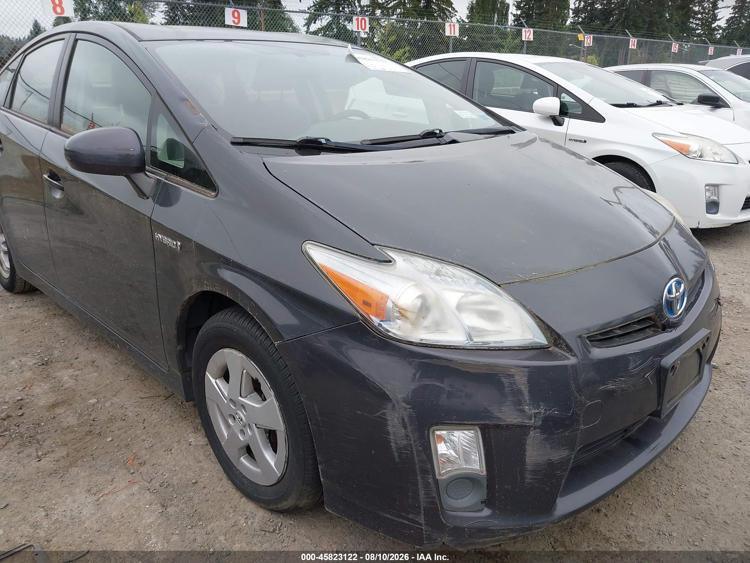 2010 Toyota Prius Iii Серый vin: JTDKN3DU8A0090170