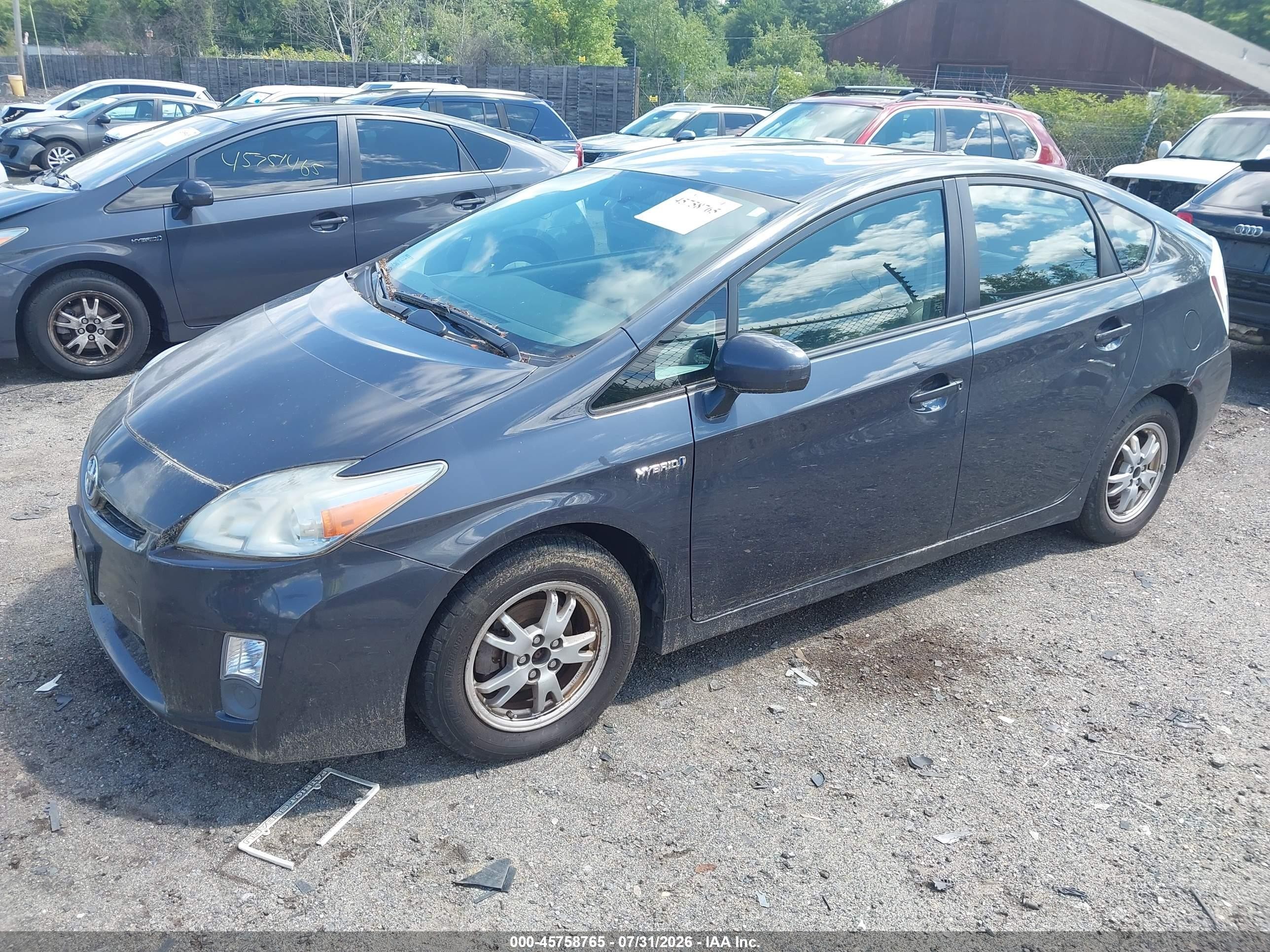 2010 Toyota Prius Iv Gray vin: JTDKN3DU8A0092291