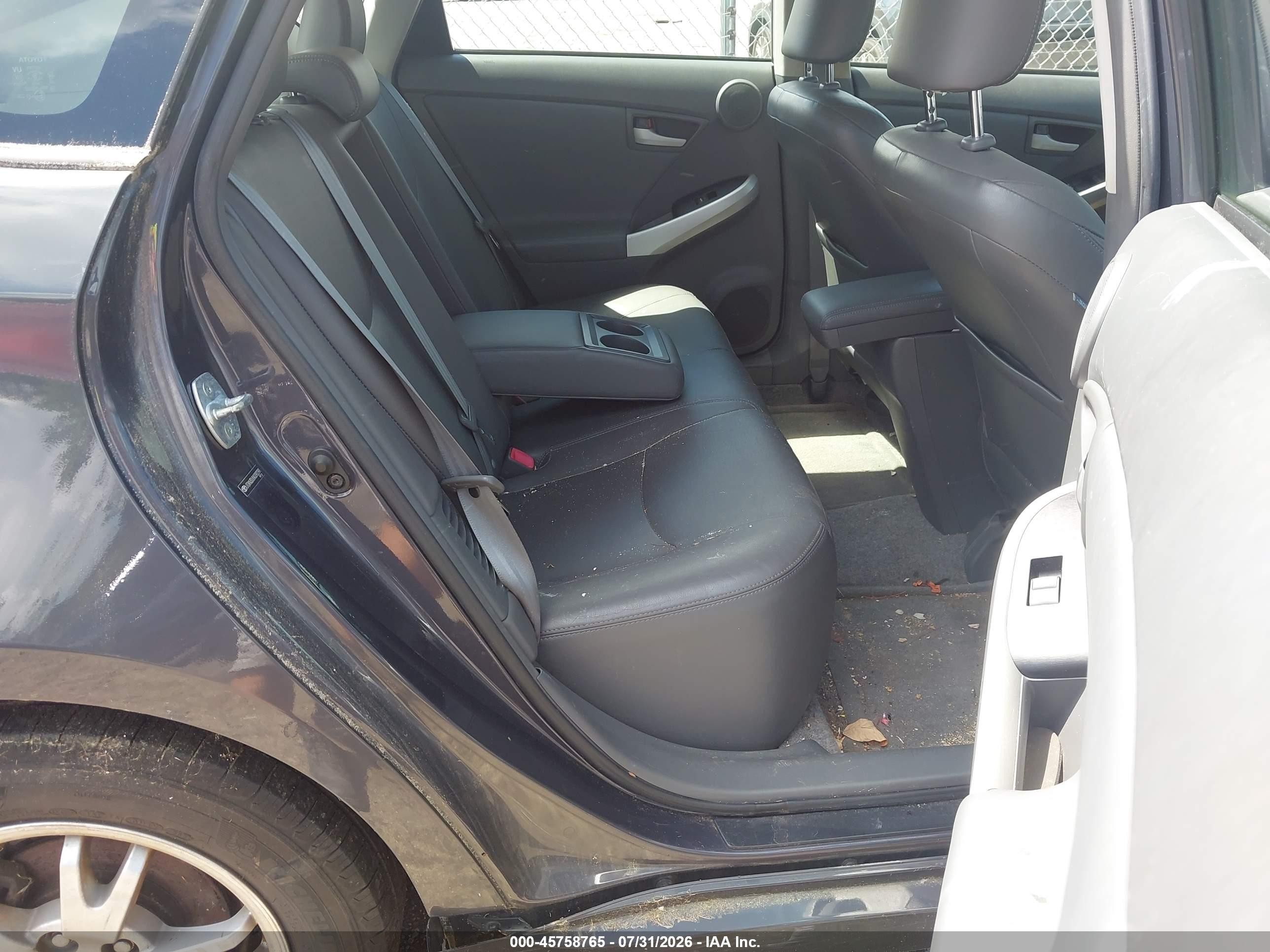 2010 Toyota Prius Iv Gray vin: JTDKN3DU8A0092291