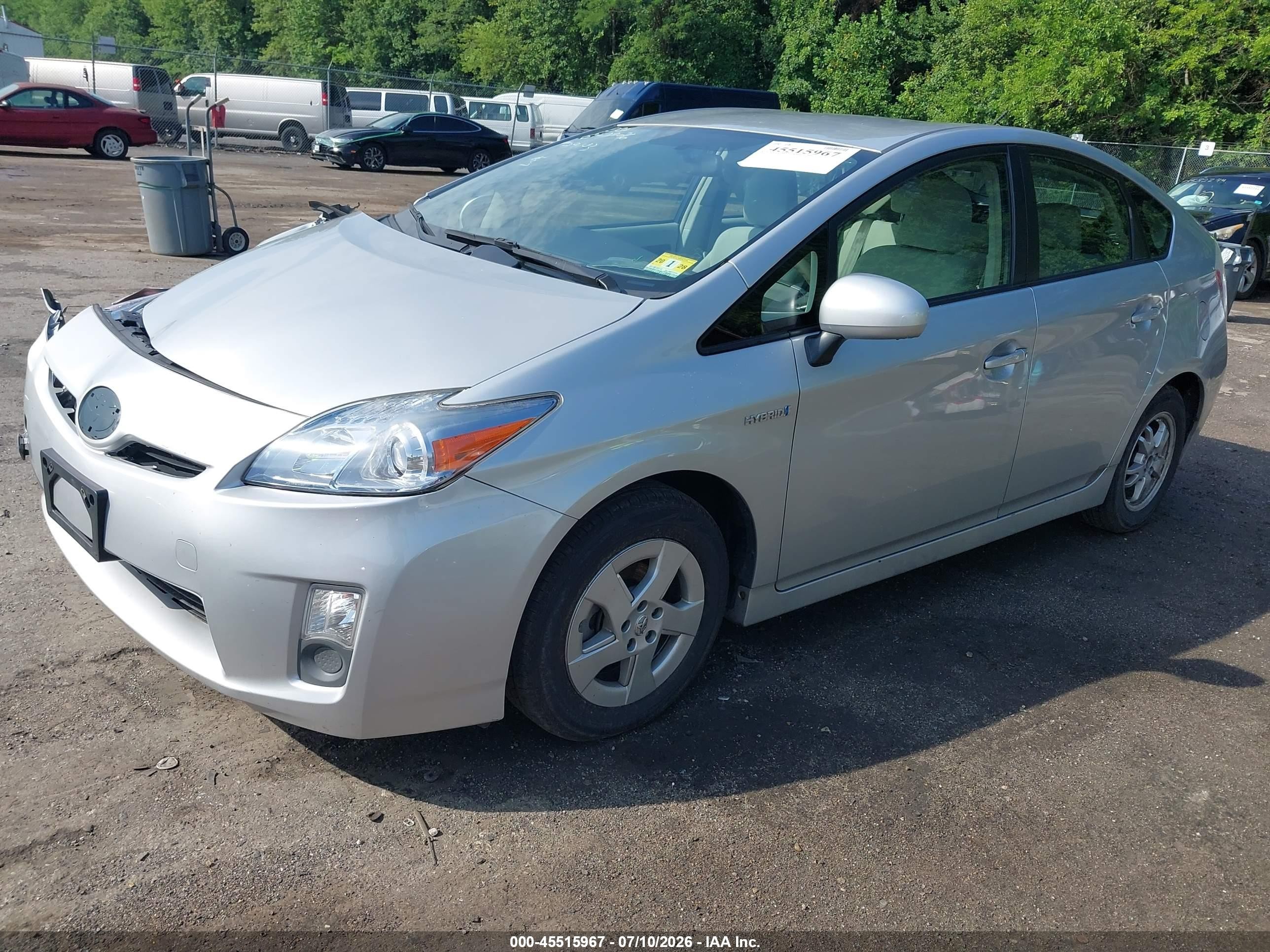 2010 Toyota Prius Iii Silver vin: JTDKN3DU8A0099788