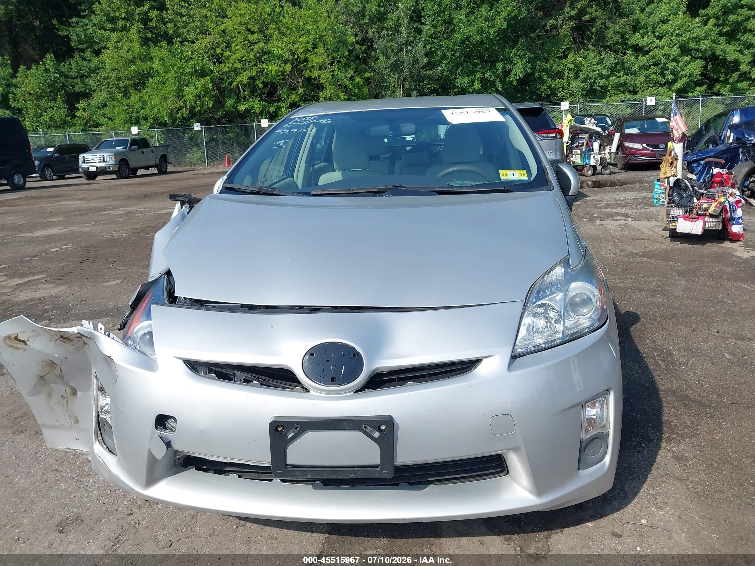 2010 Toyota Prius Iii Silver vin: JTDKN3DU8A0099788