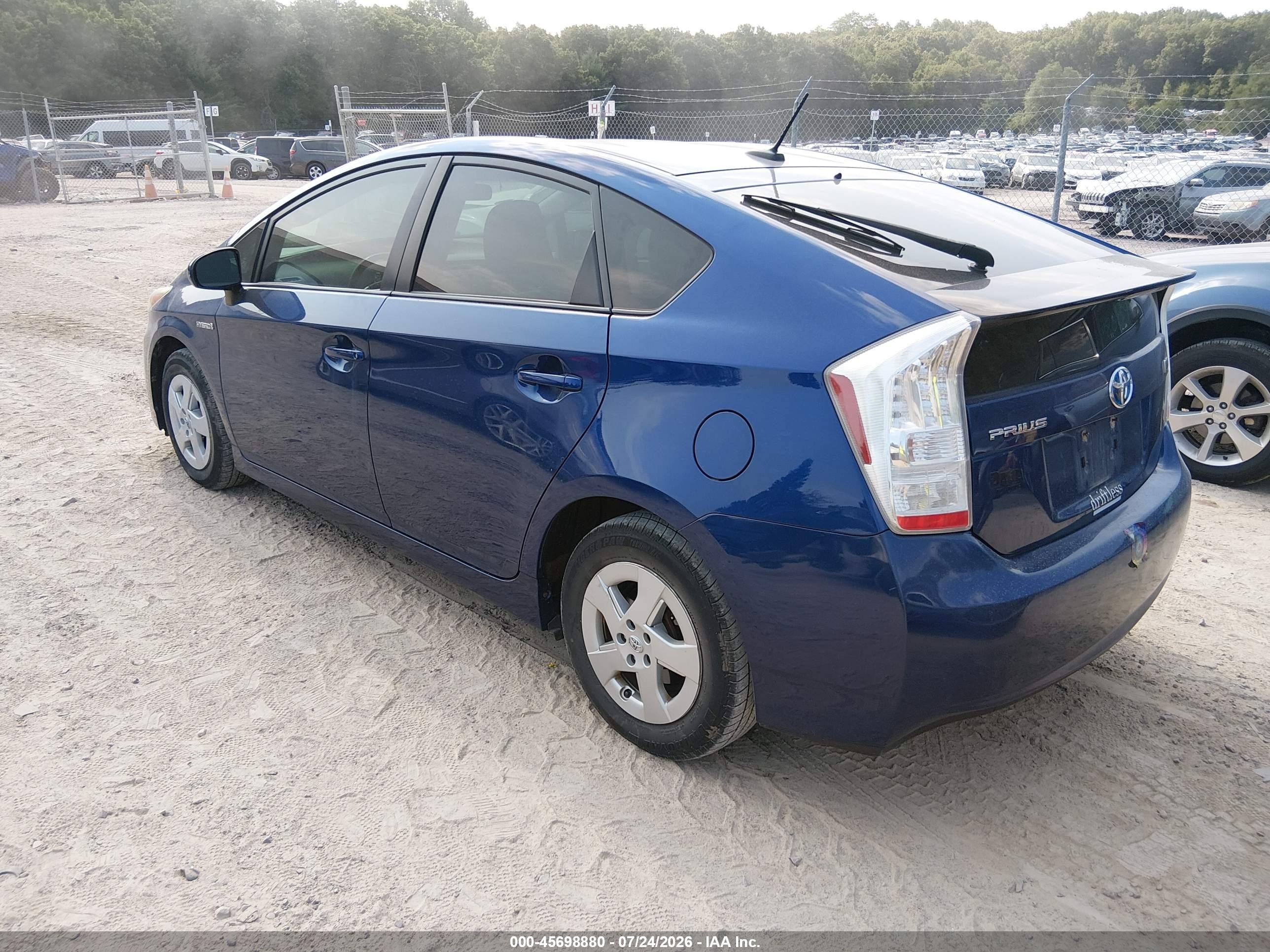 2010 Toyota Prius Ii Blue vin: JTDKN3DU8A0172349