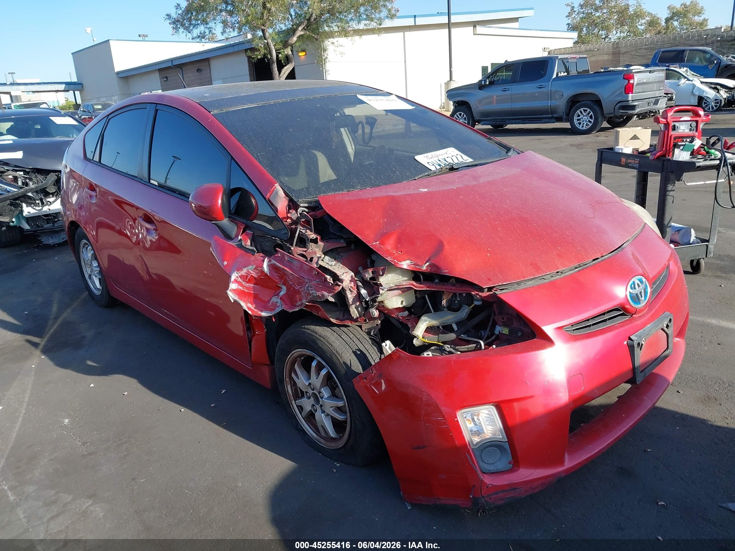 2010 Toyota Prius Iii Красный vin: JTDKN3DU8A0183786