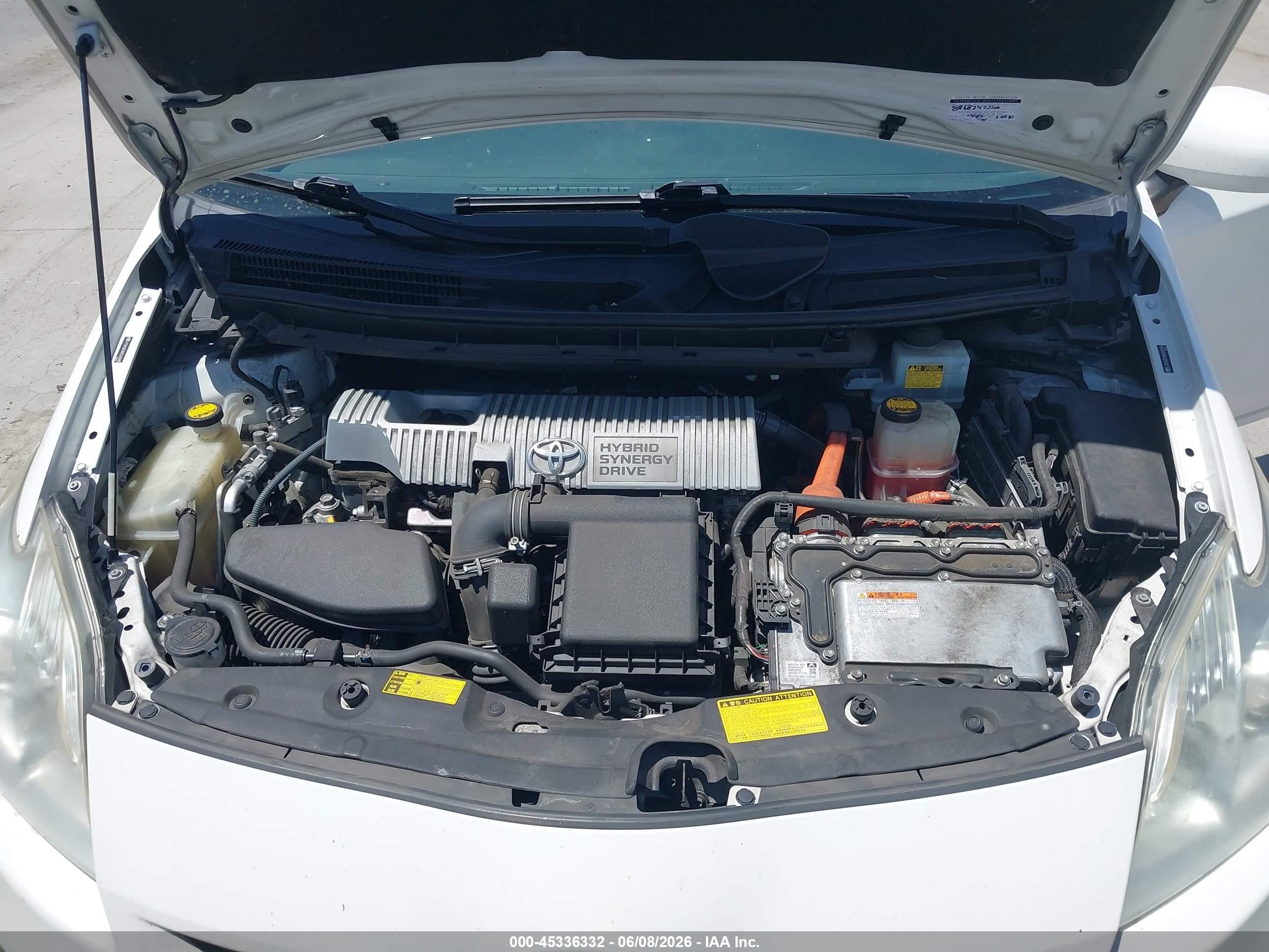 2010 Toyota Prius Iii White vin: JTDKN3DU8A0243985