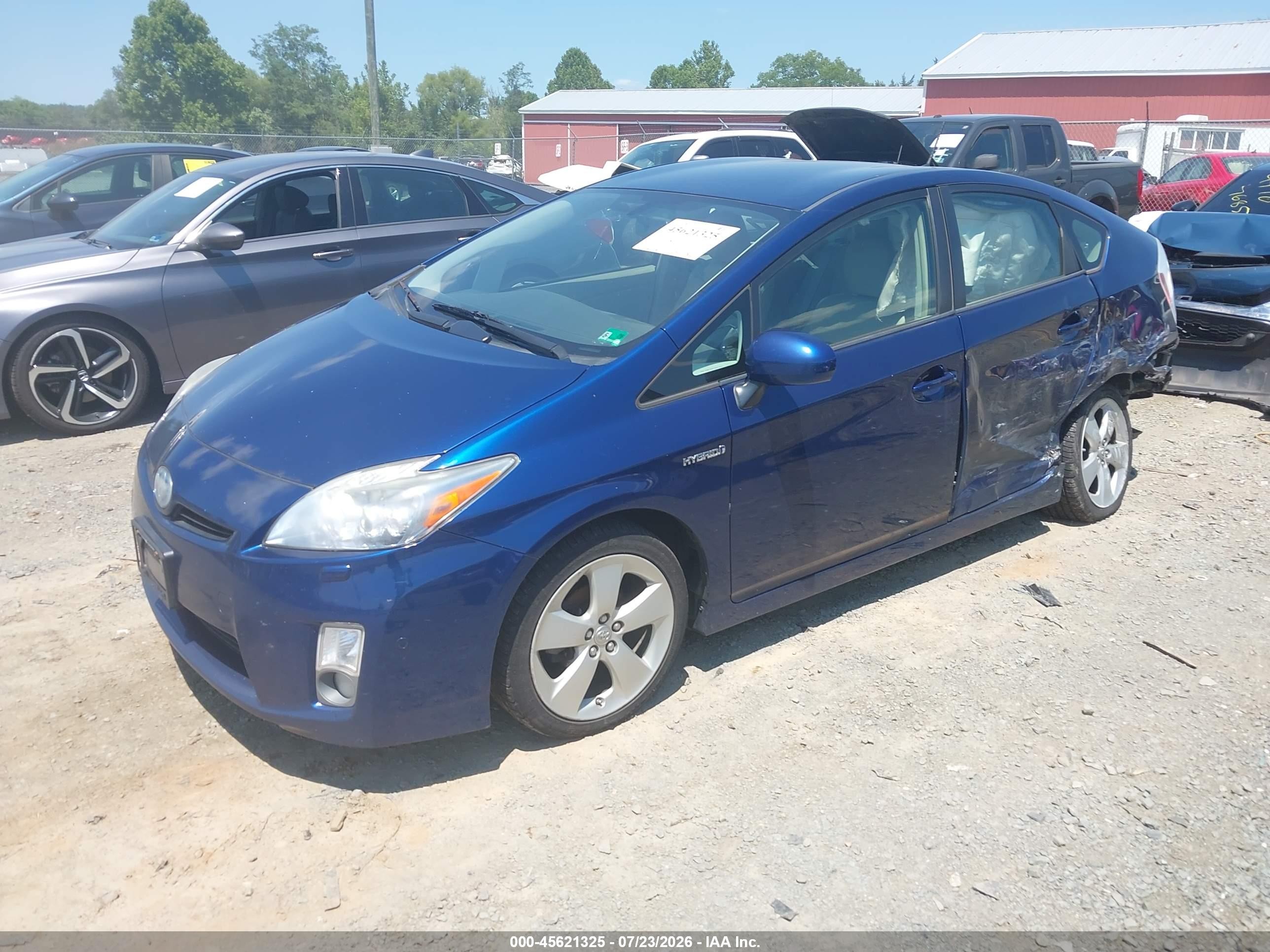 2010 Toyota Prius V Blue vin: JTDKN3DU8A1105034