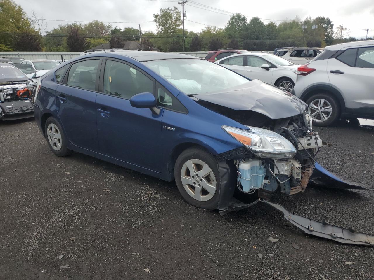 2010 Toyota Prius Синий vin: JTDKN3DU8A1169638