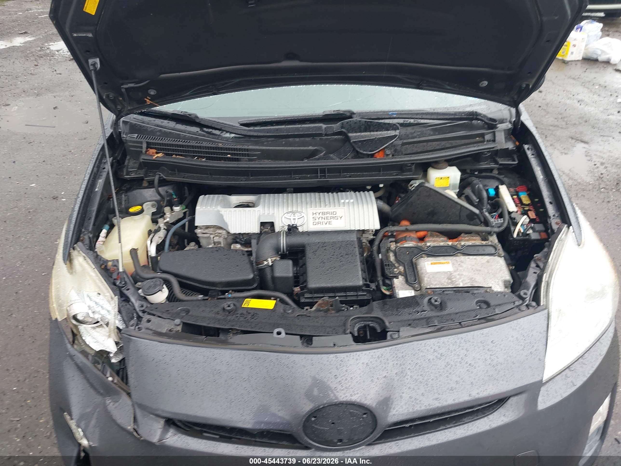 2010 Toyota Prius Iii Gray vin: JTDKN3DU8A1263583
