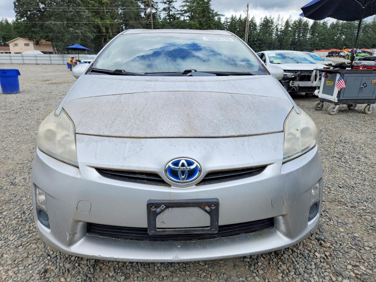 2010 Toyota Prius Ii Silver vin: JTDKN3DU8A5100151
