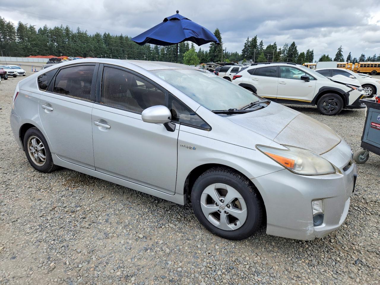 2010 Toyota Prius Ii Silver vin: JTDKN3DU8A5100151