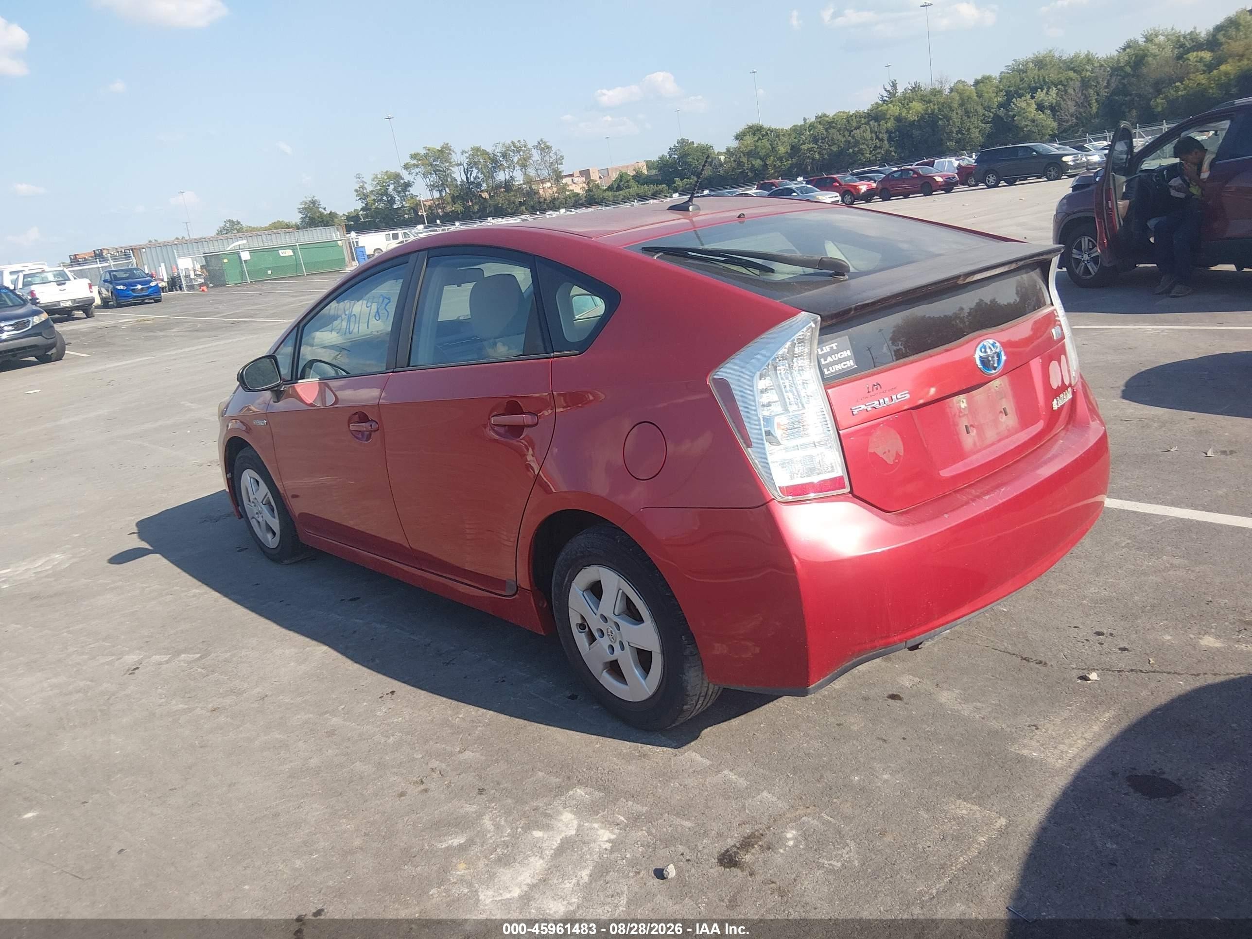 2011 Toyota Prius Two Red vin: JTDKN3DU8B0247472