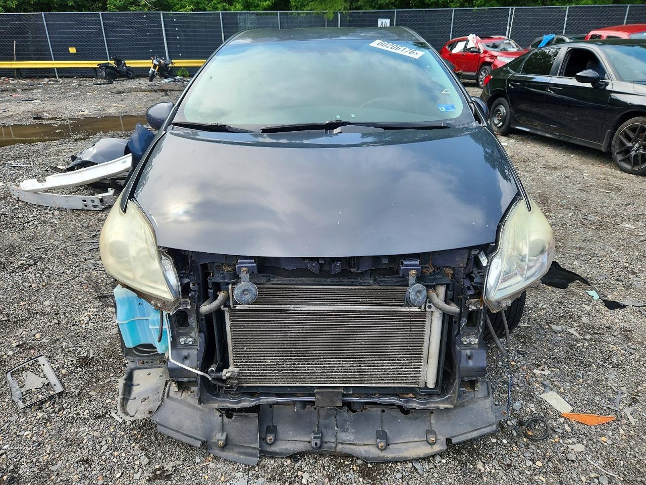 2011 Toyota Prius Two Gray vin: JTDKN3DU8B0252414