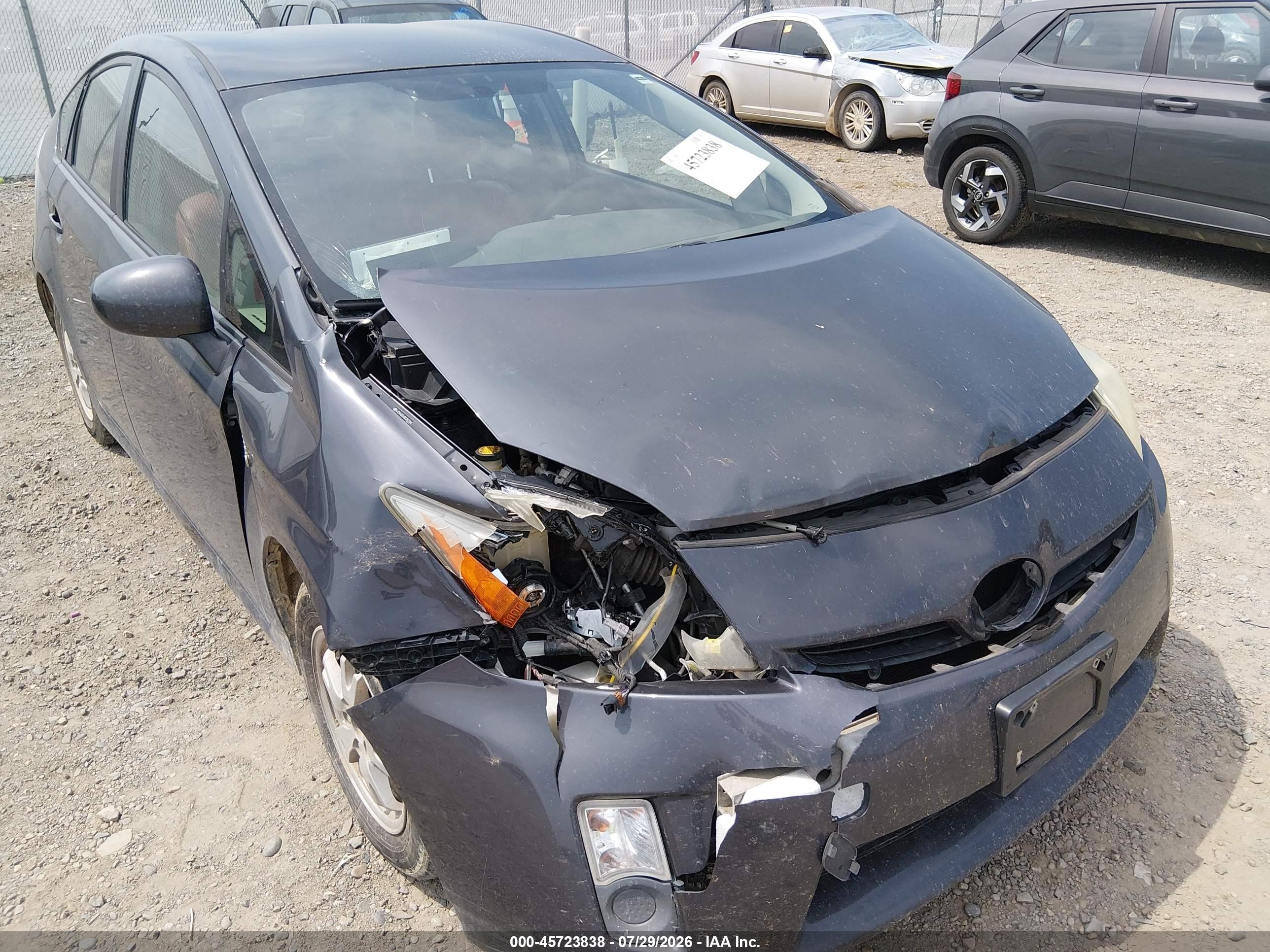 2011 Toyota Prius Two Серый vin: JTDKN3DU8B0252784
