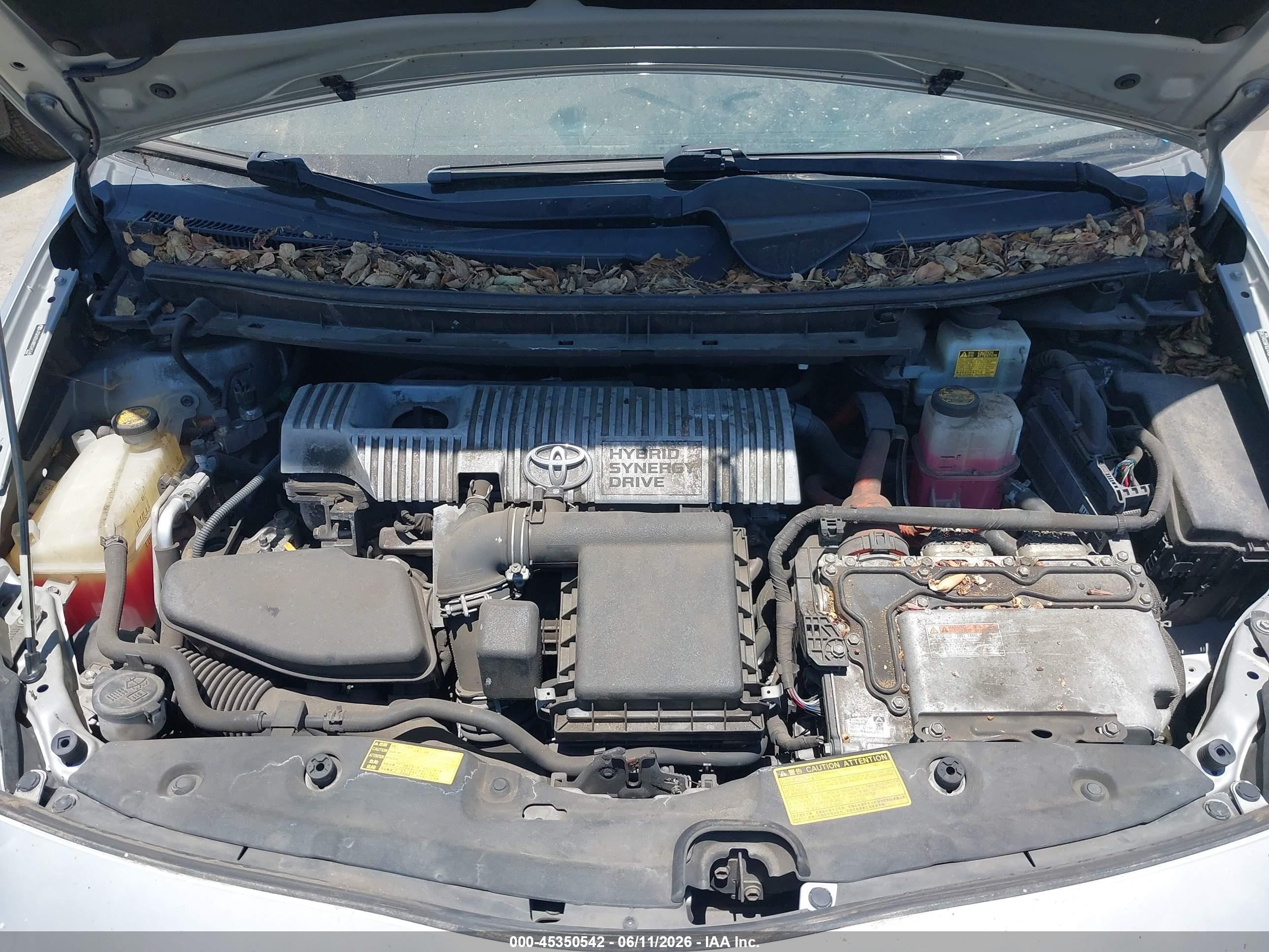 2011 Toyota Prius Two Gray vin: JTDKN3DU8B0265745
