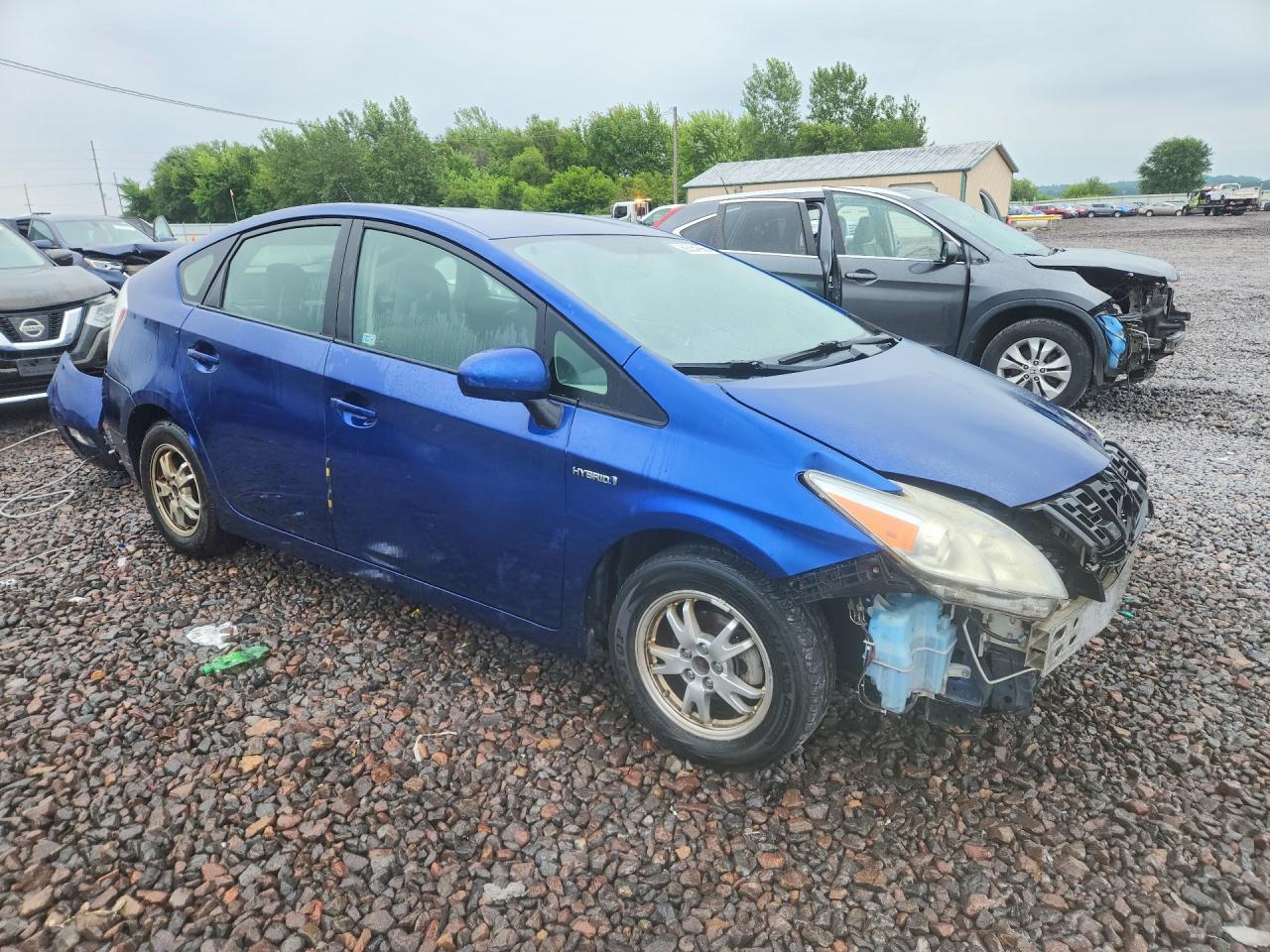 2011 Toyota Prius Two Синий vin: JTDKN3DU8B0275580