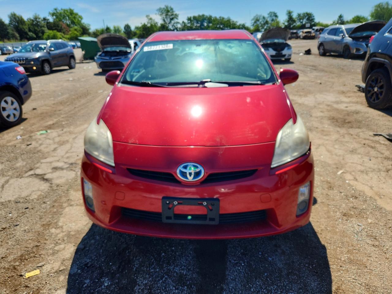 2011 Toyota Prius Three Red vin: JTDKN3DU8B0283405
