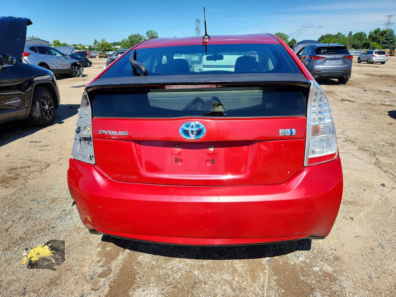 2011 Toyota Prius Three Red vin: JTDKN3DU8B0283405