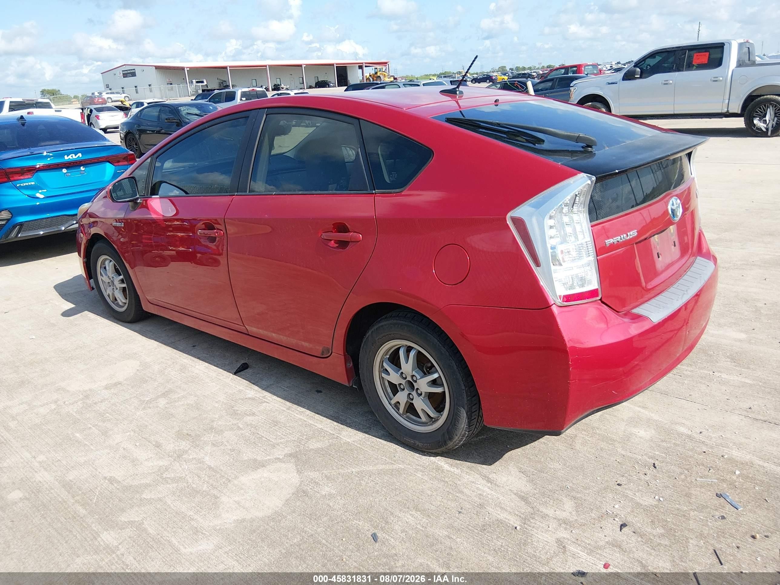 2011 Toyota Prius Three Red vin: JTDKN3DU8B0315088