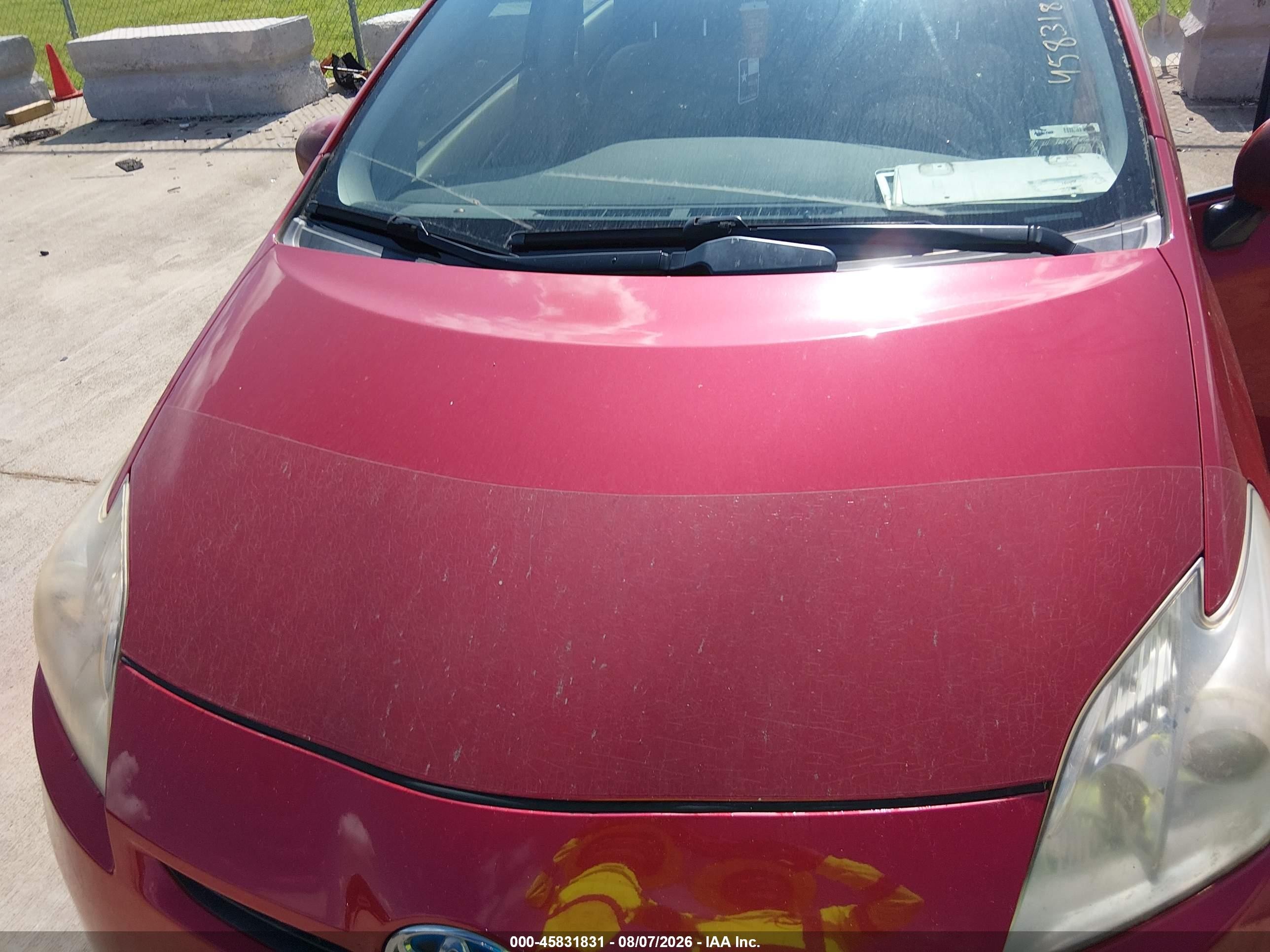 2011 Toyota Prius Three Red vin: JTDKN3DU8B0315088