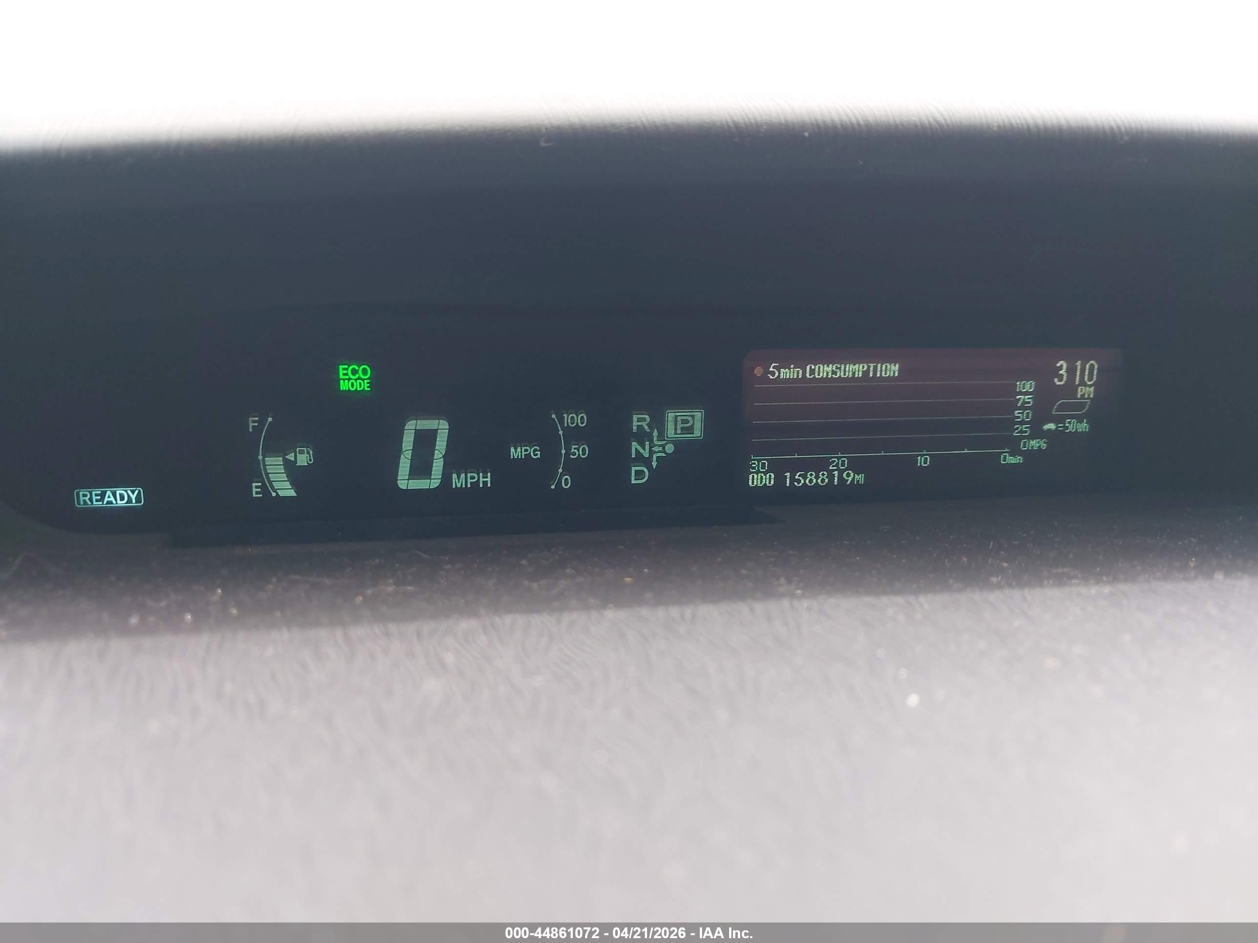 2011 Toyota Prius Two Черный vin: JTDKN3DU8B1376015